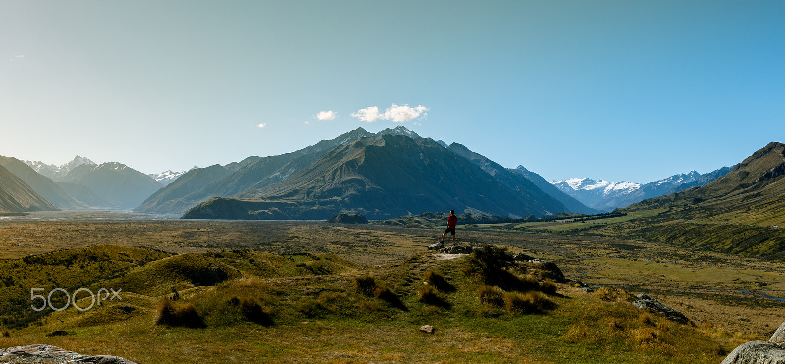 Canon EF-S 24mm F2.8 STM sample photo. Panorama in mt sunday, south island nz photography