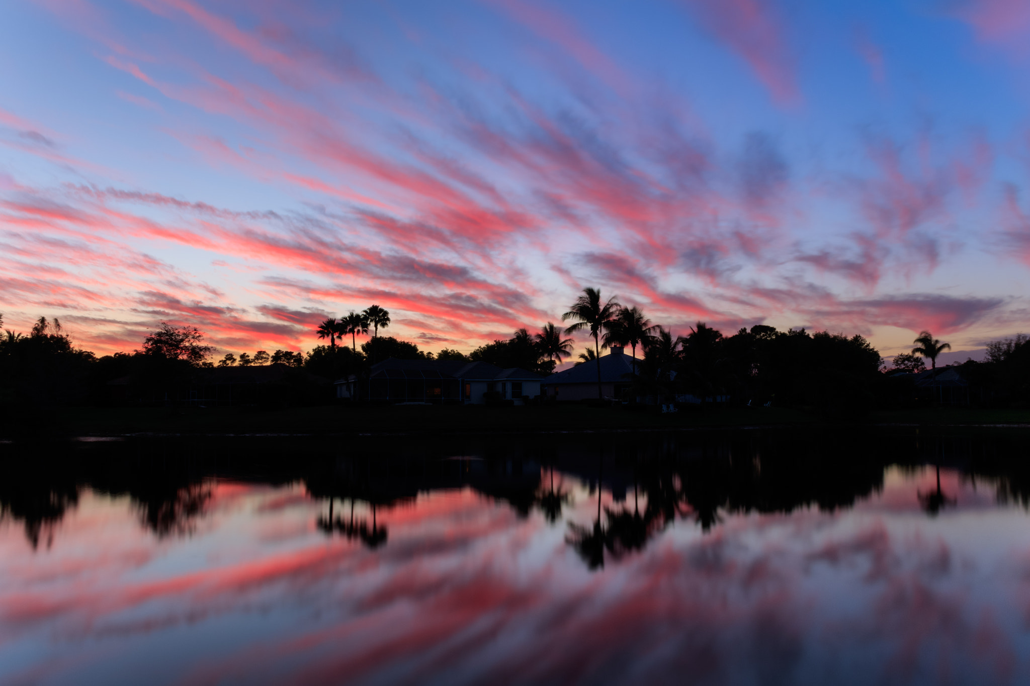 Canon EF-S 18-135mm F3.5-5.6 IS sample photo. Backyard sunset photography