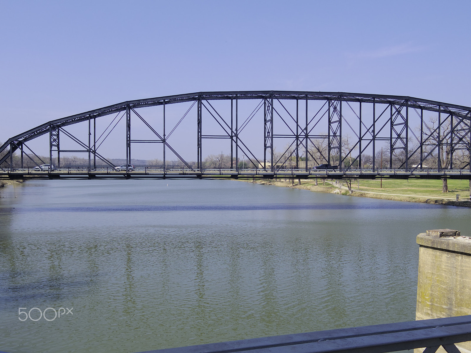 Pentax 01 Standard Prime sample photo. Waco bridge photography