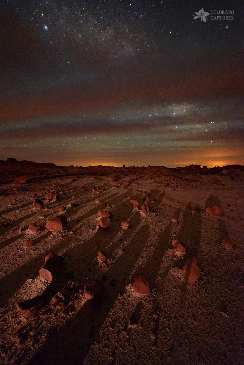 Nikon D800 sample photo. Nightscape shadows on planet mars photography