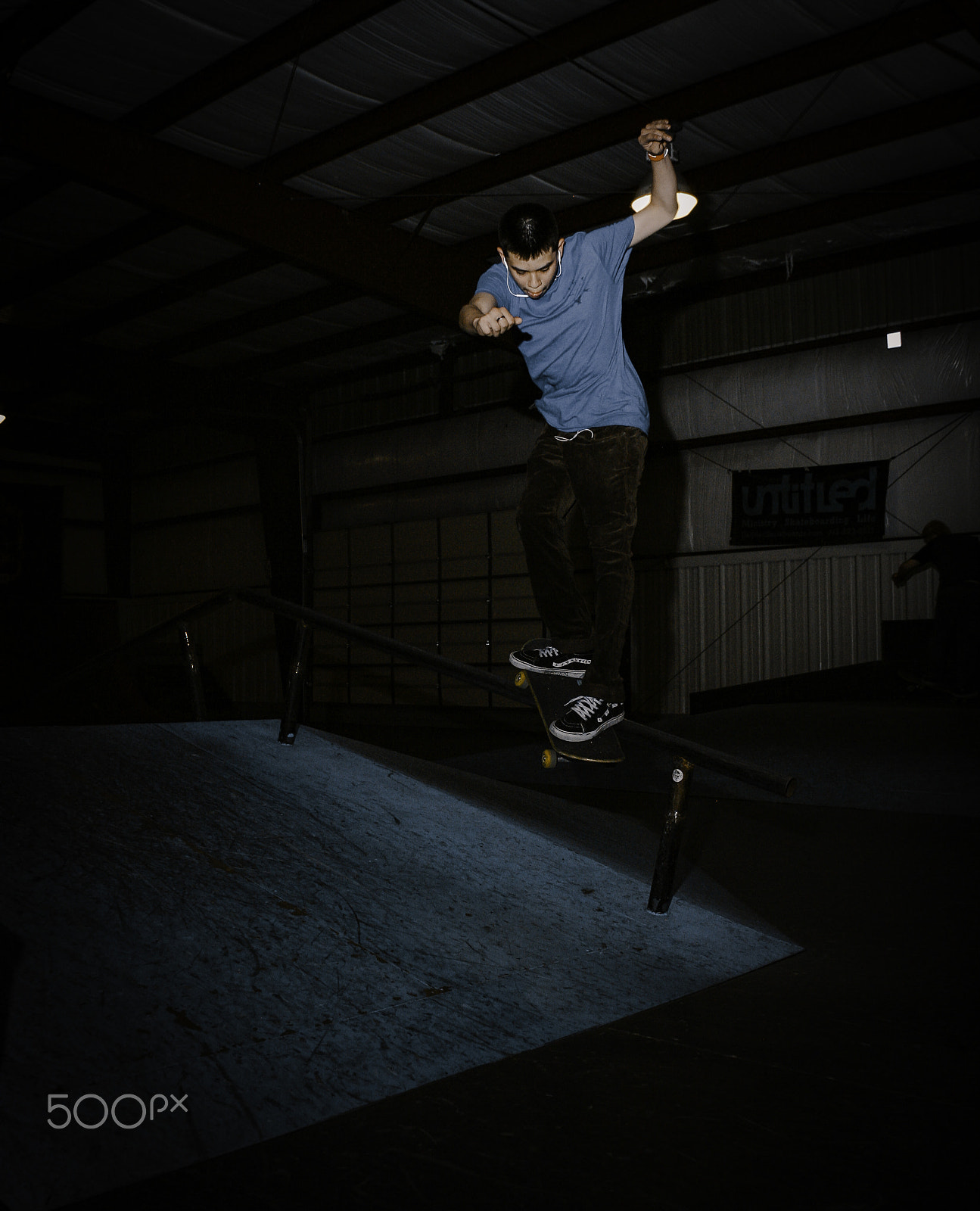 Canon EOS-1Ds Mark II sample photo. Backside smith grind photography