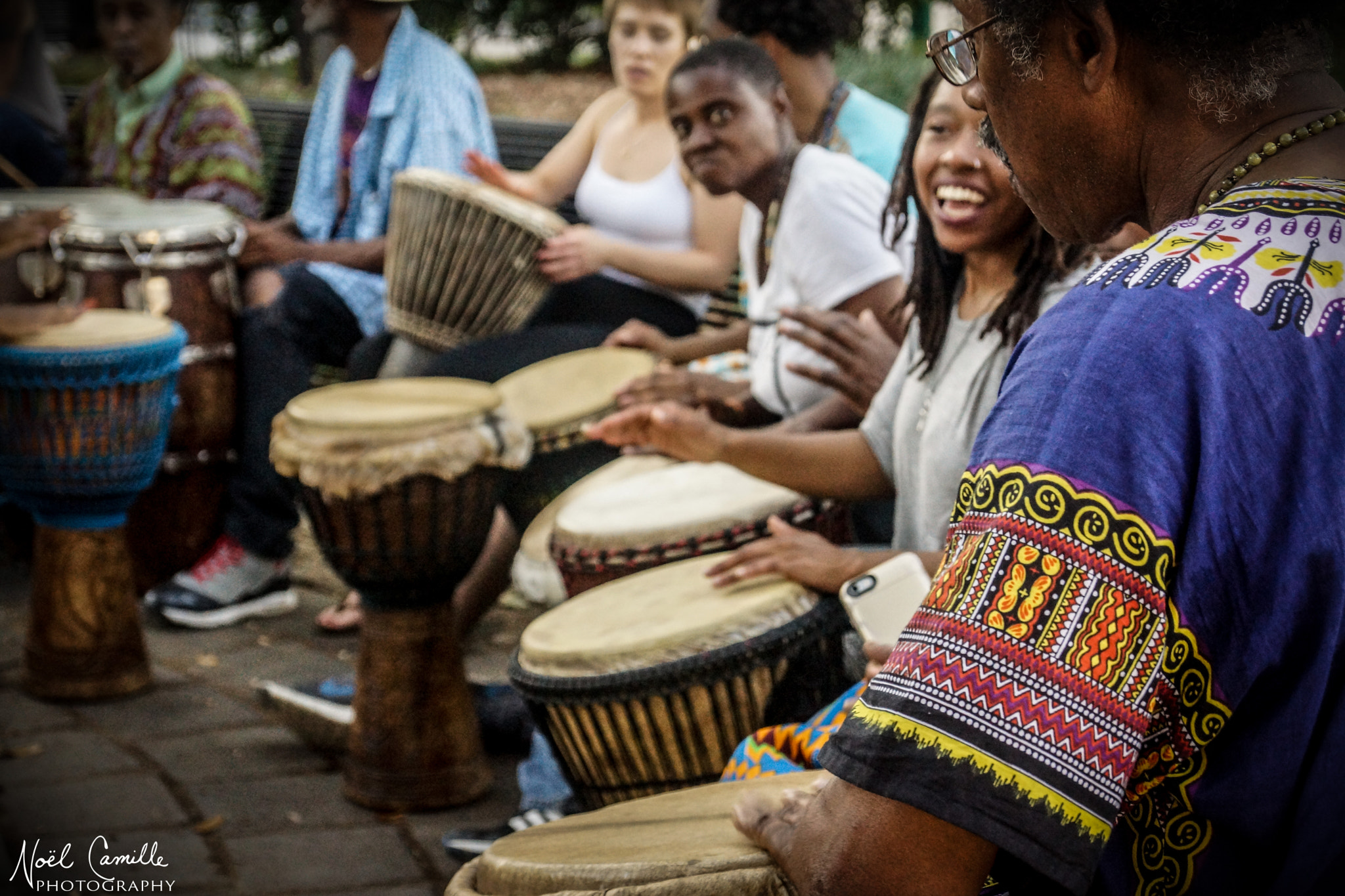 Sony SLT-A65 (SLT-A65V) sample photo. Drum circle photography