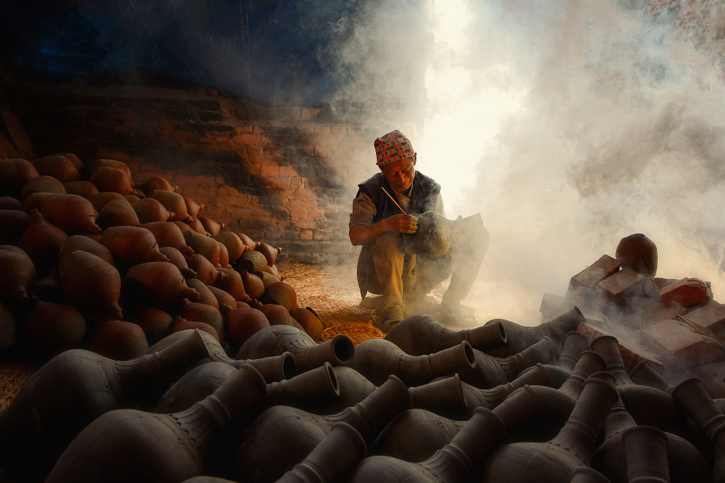 Nepalese potter,Bhaktapur Nepal by Saravut Whanset on 500px.com