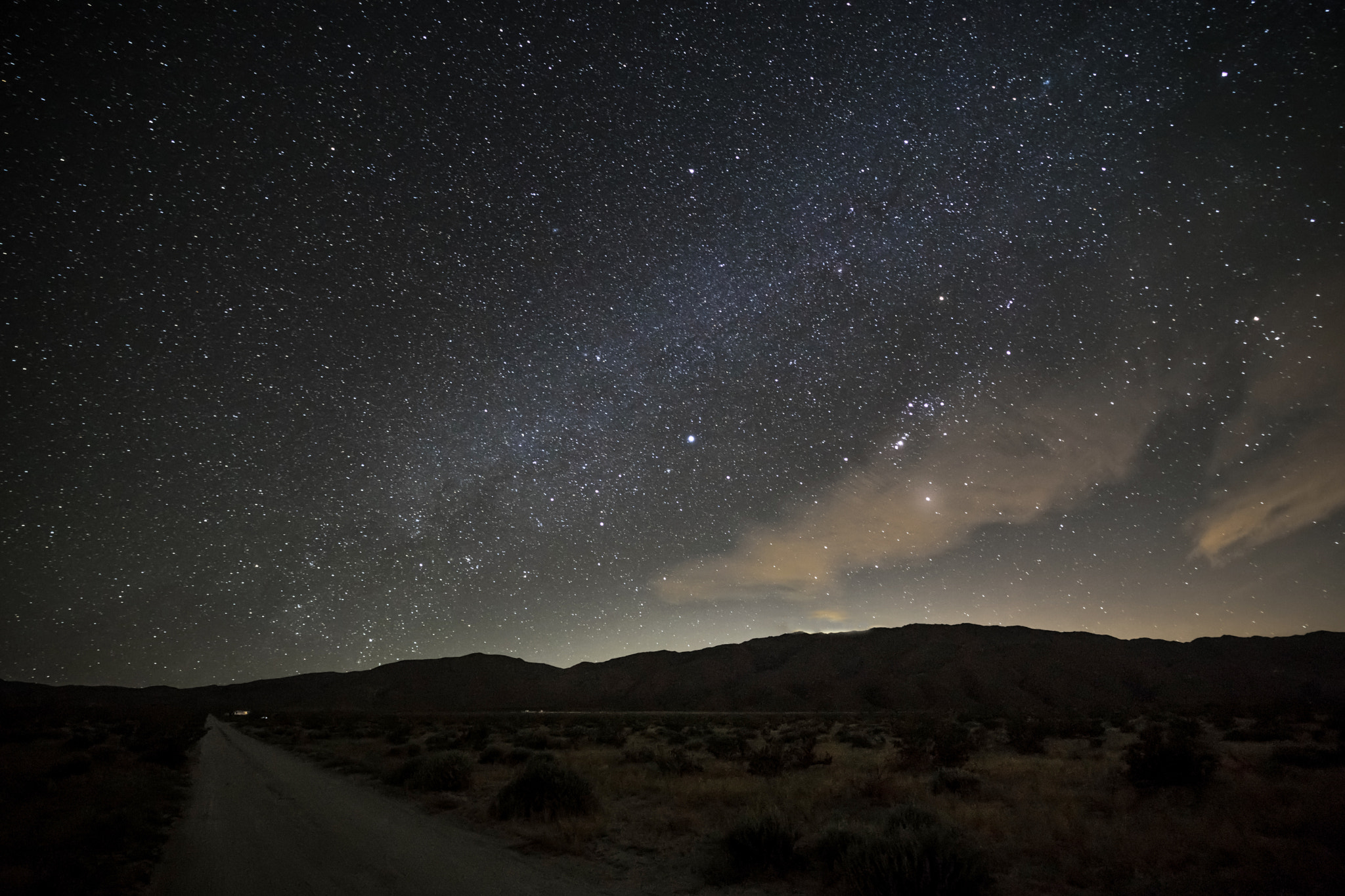 Sony a7 II + Samyang AF 14mm F2.8 FE sample photo. Borrego stars photography