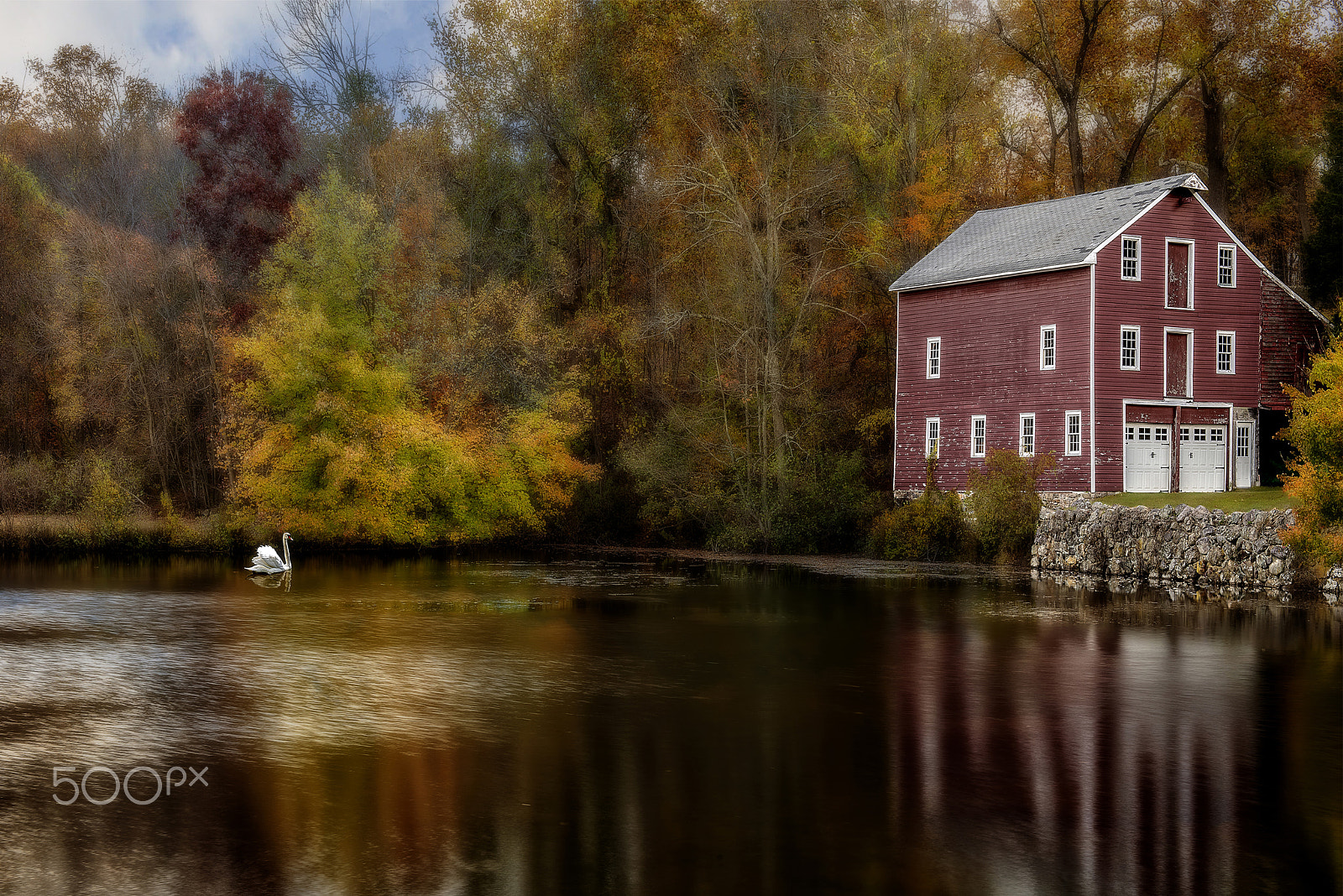 Nikon AF-S Nikkor 24-70mm F2.8G ED sample photo. Swan and barn photography