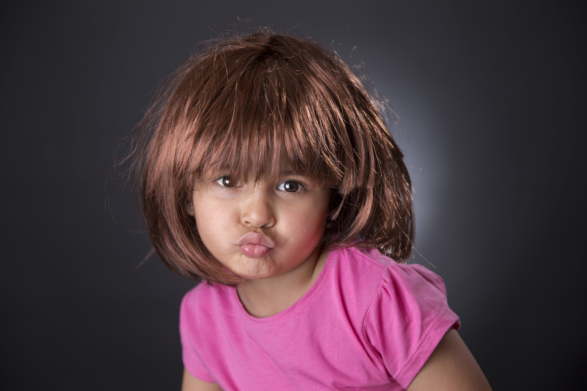 Canon EF 24-70mm F2.8L II USM sample photo. Four years girl pouting photography