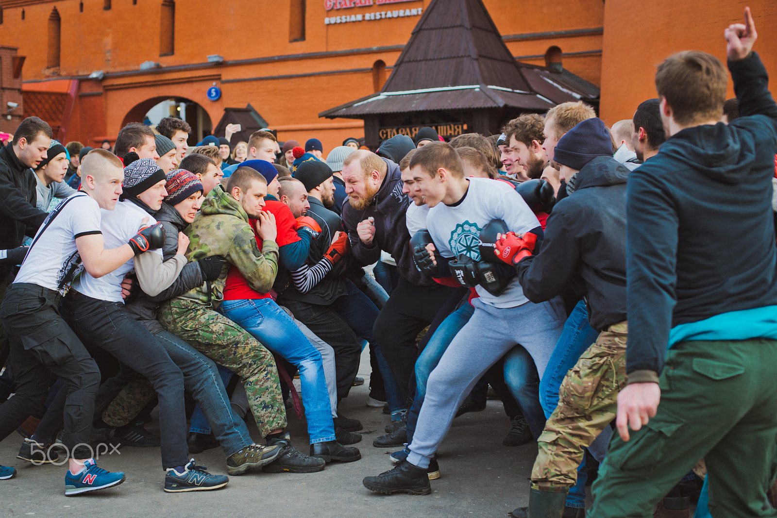 Nikon D800 sample photo. Russia. moscow. red square. february 26, 2017. mass fight of hooligans and fans photography