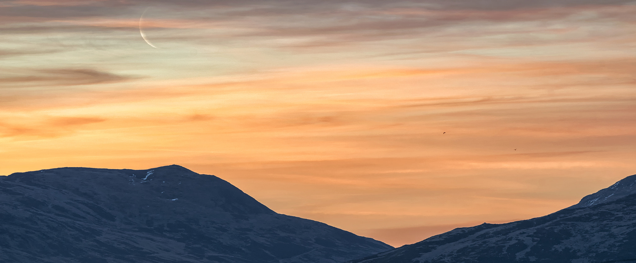 Nikon AF-S Nikkor 200-500mm F5.6E ED VR sample photo. Sunrise glen quaich photography