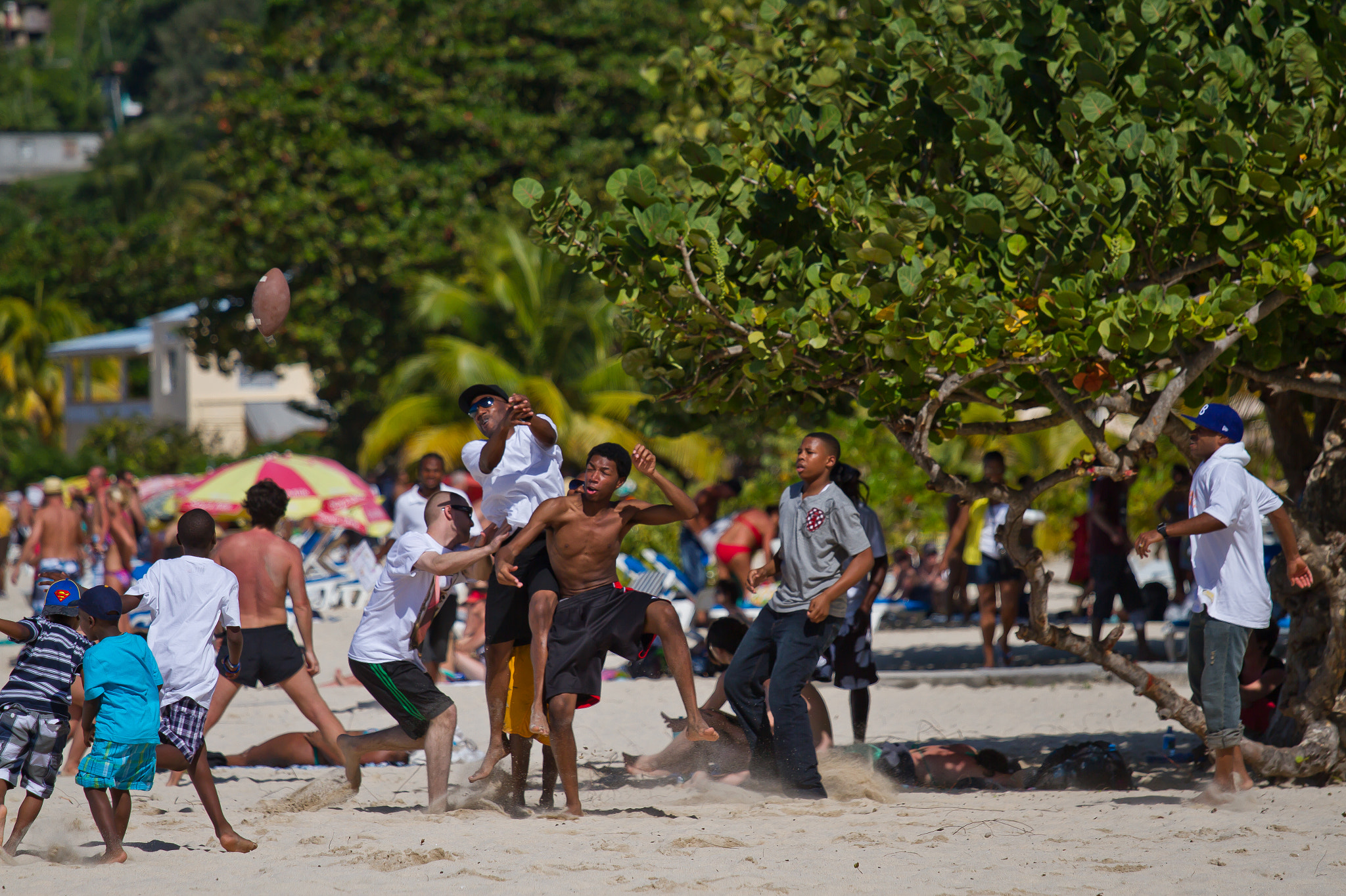 Canon EOS 7D + Canon EF 70-200mm F4L IS USM sample photo. Grenada beach games  photography