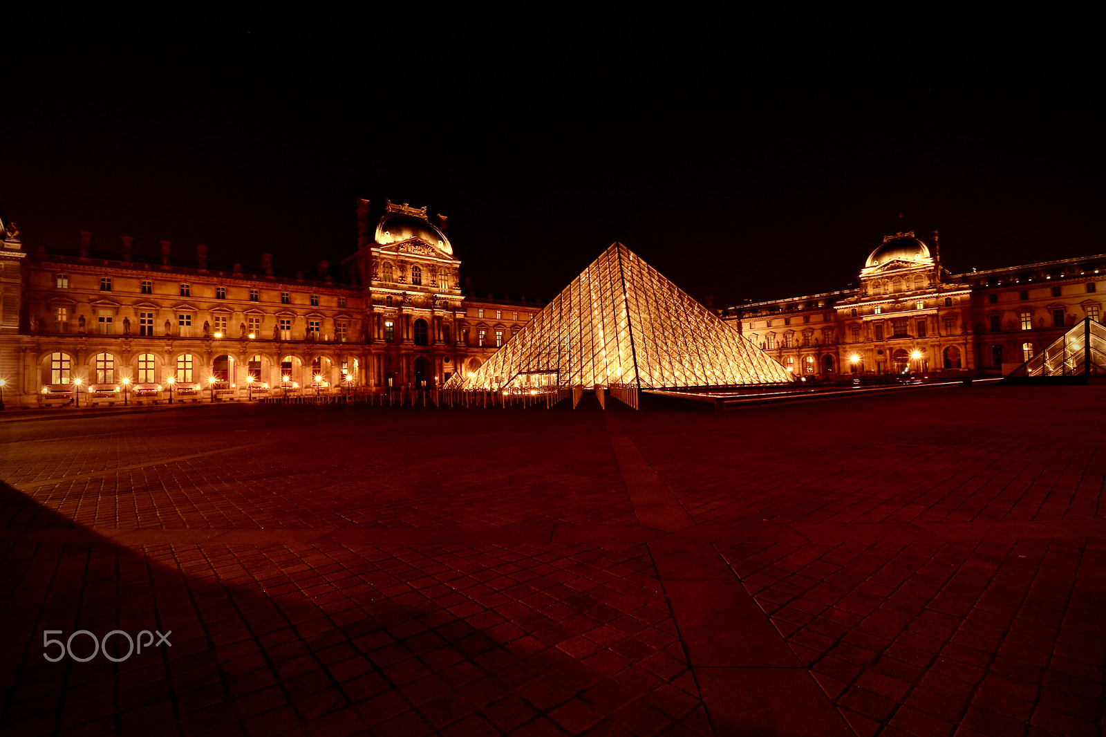 Canon EOS 760D (EOS Rebel T6s / EOS 8000D) sample photo. Night view of louvre museum, paris photography