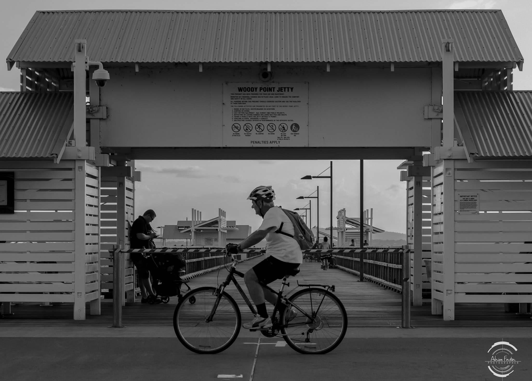 Nikon D7200 sample photo. Biker bw logo photography