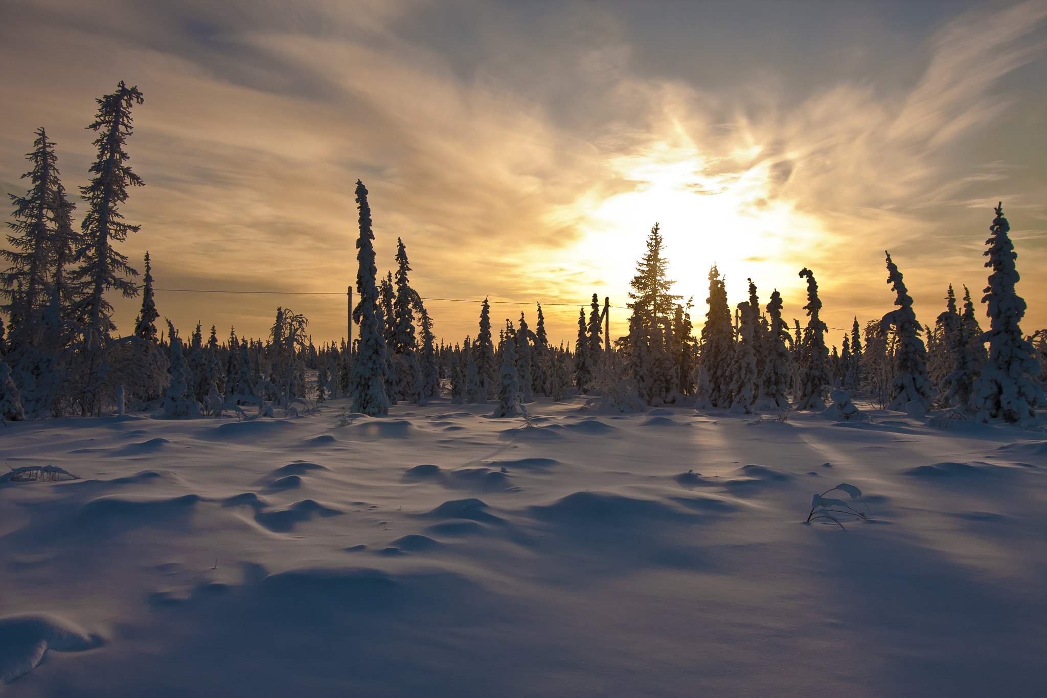 Sigma 20mm EX f/1.8 sample photo. Sunset over the yamal photography