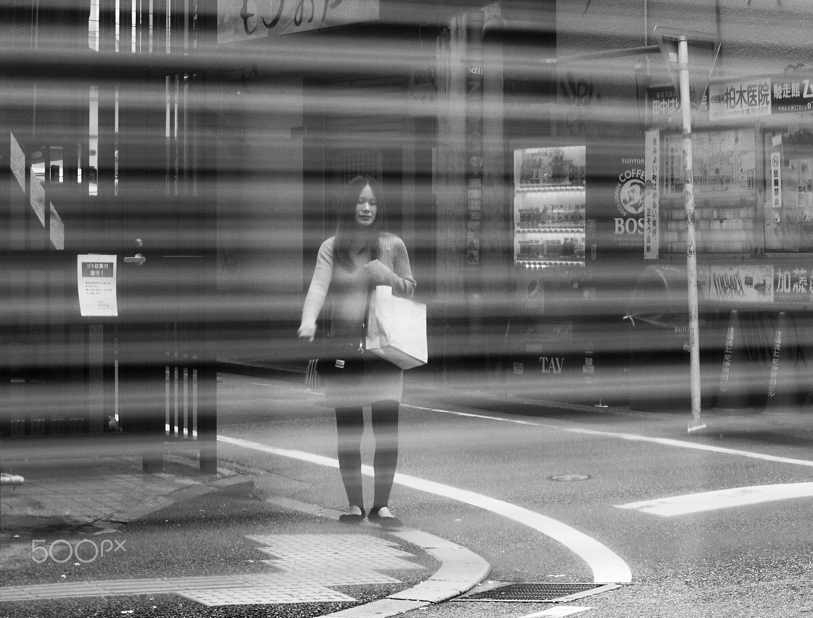 Canon EF-S 55-250mm F4-5.6 IS sample photo. Girl behind the curtain photography