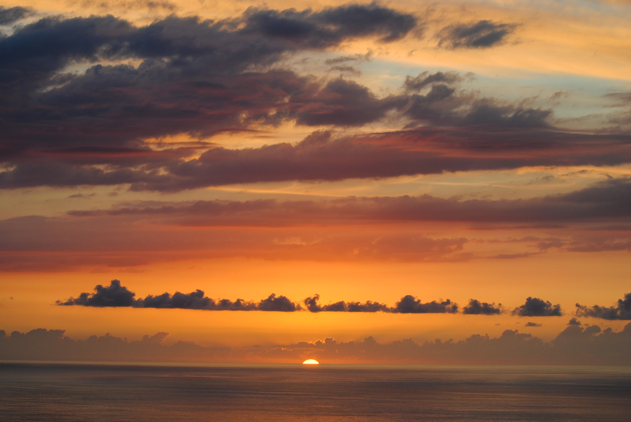 Nikon D3000 sample photo. Painted sunset photography