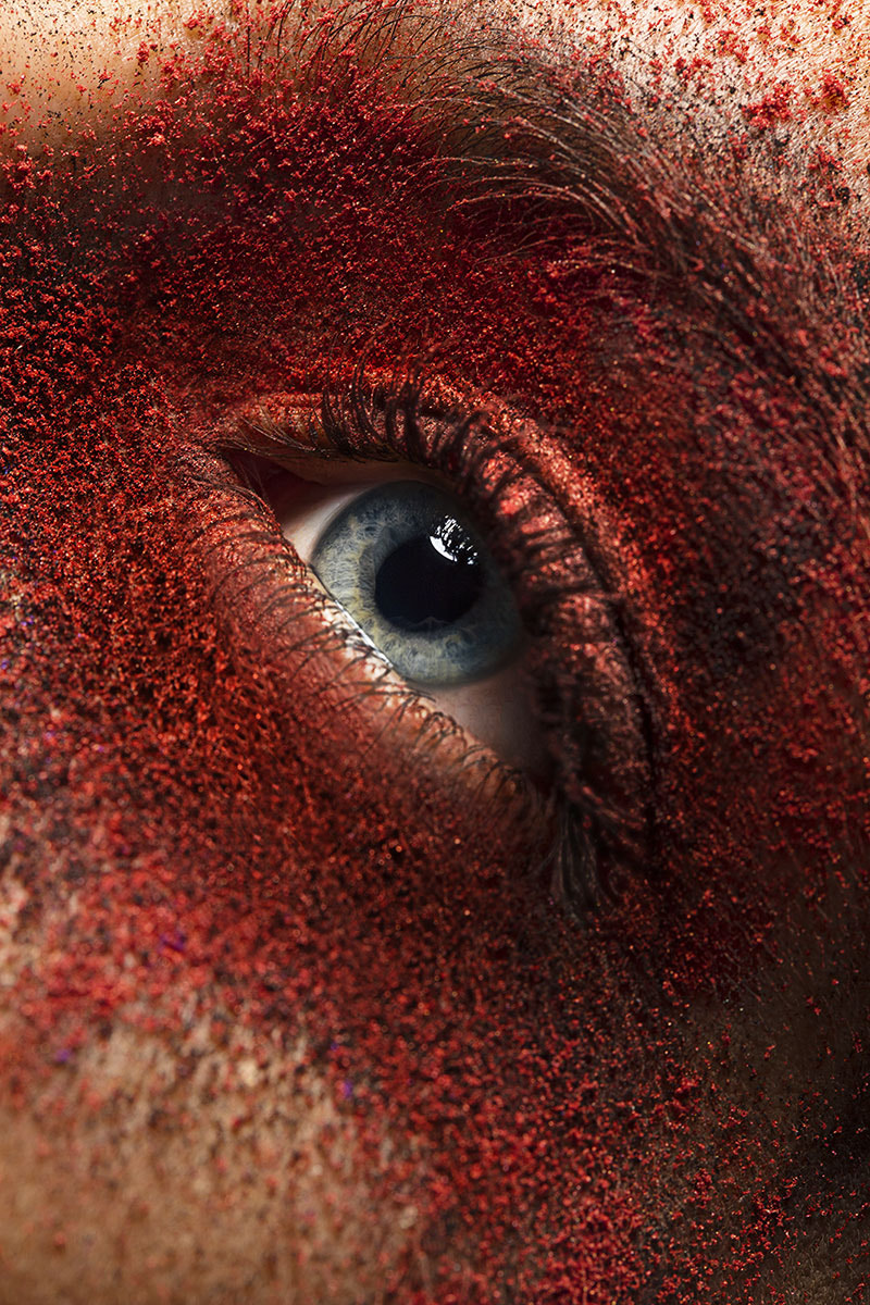 Canon EF 100mm F2.8L Macro IS USM sample photo. Texture of eye photography