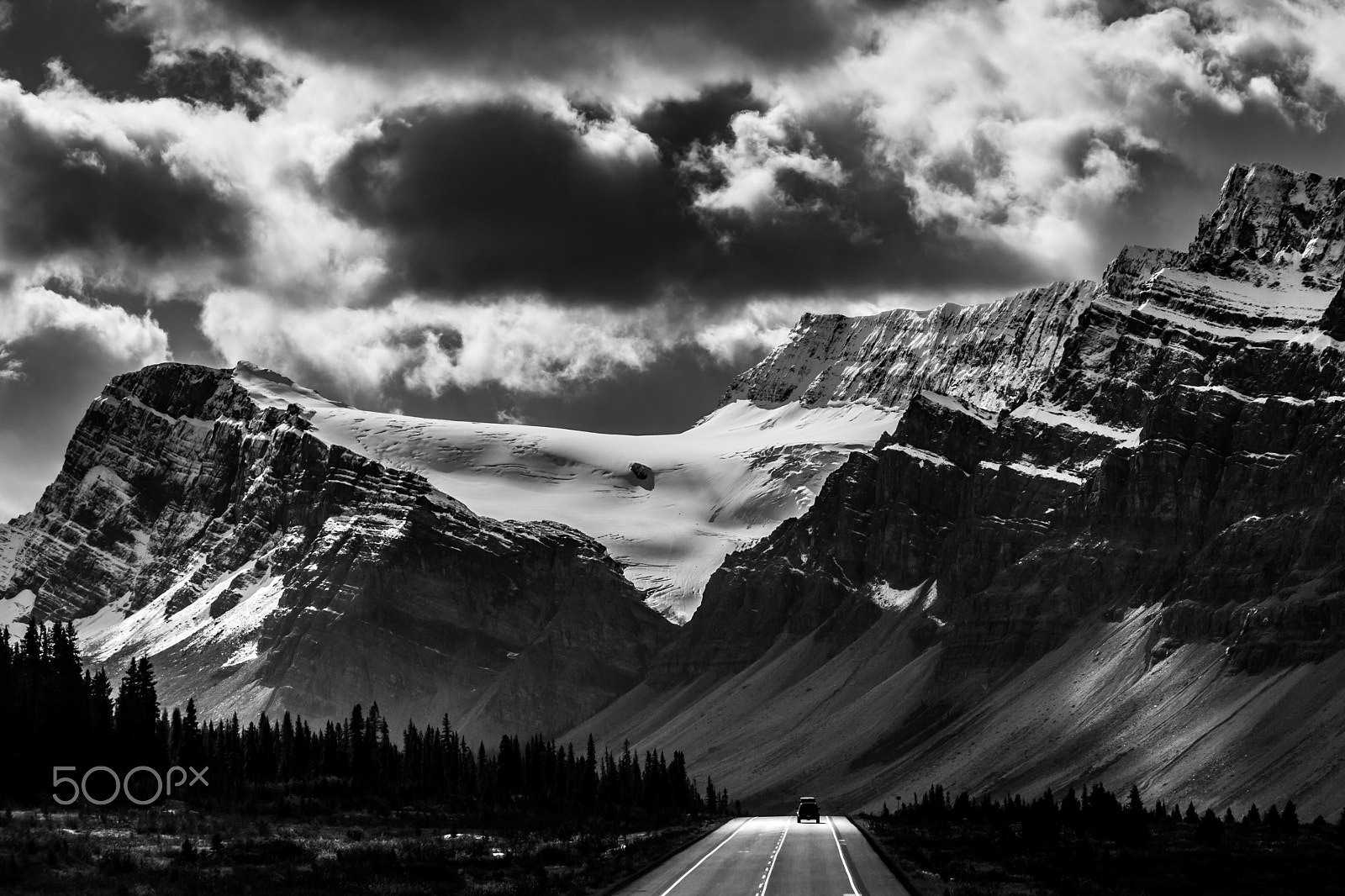 Canon EF 70-300mm F4-5.6 IS USM sample photo. Along the icefields parkway photography