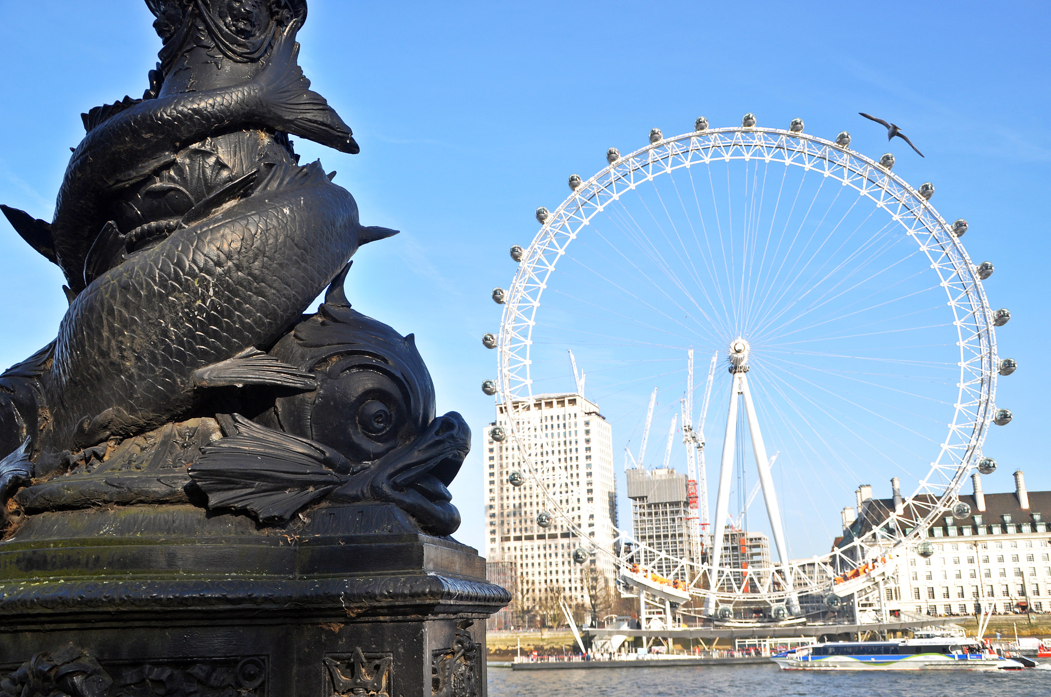 Nikon D5000 sample photo. London eye  photography