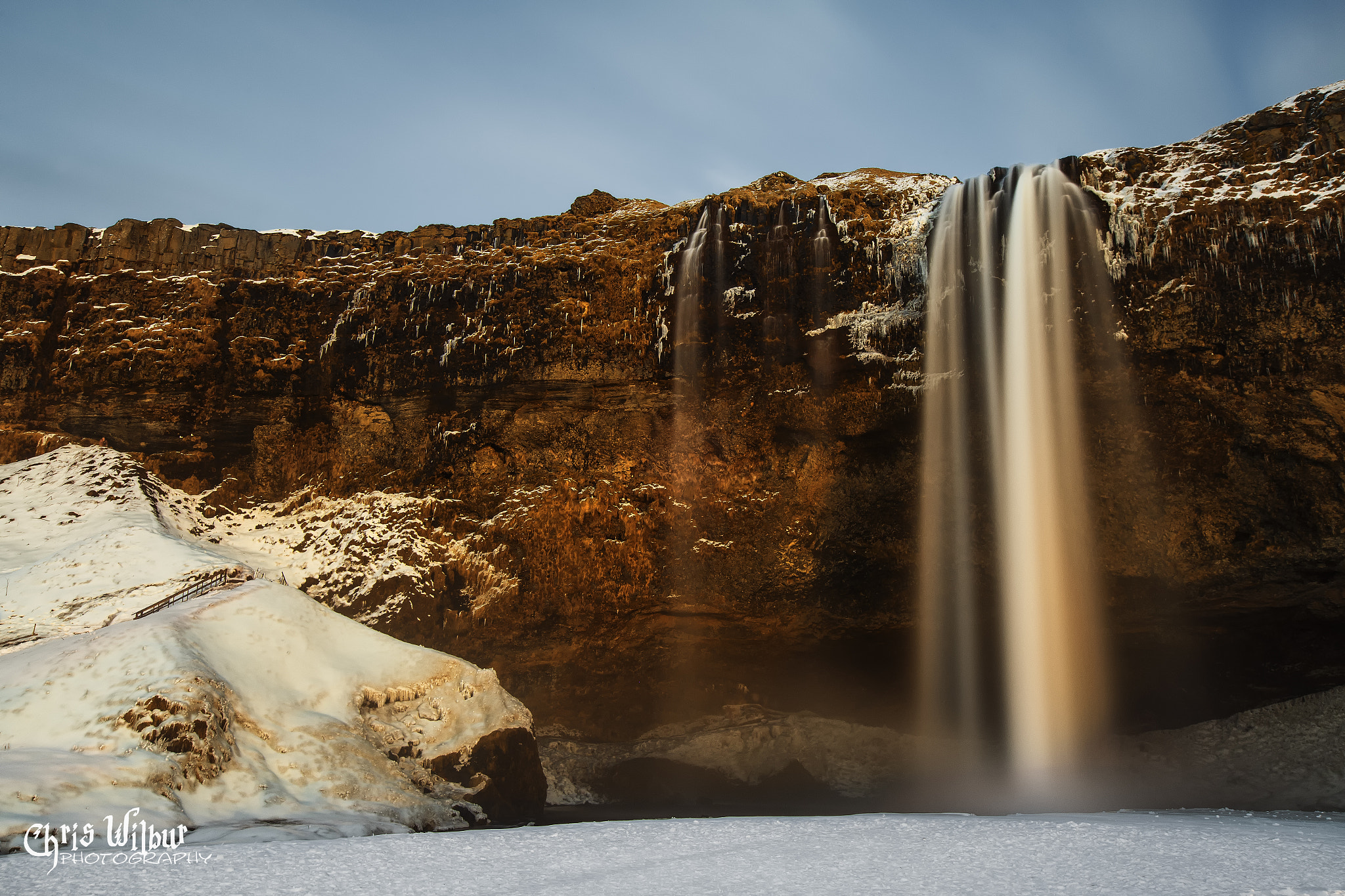 Canon EOS 6D sample photo. Seljalandsfoss in a red glow photography