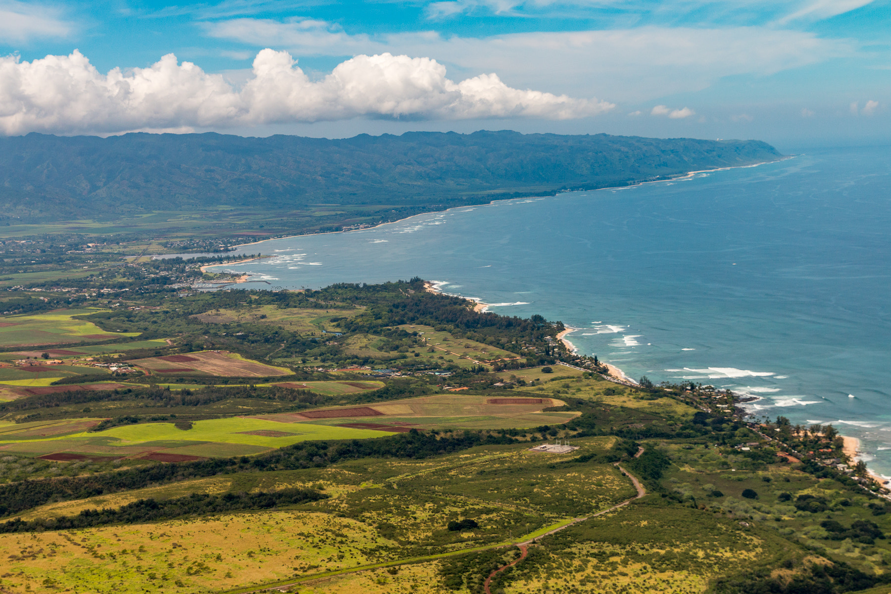 Canon EF 24-70mm F2.8L II USM sample photo. Kailua from helicopter photography