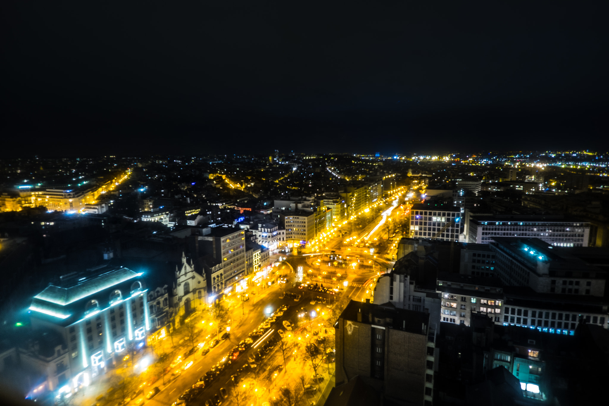 ZEISS Touit 12mm F2.8 sample photo. Brussels by night photography