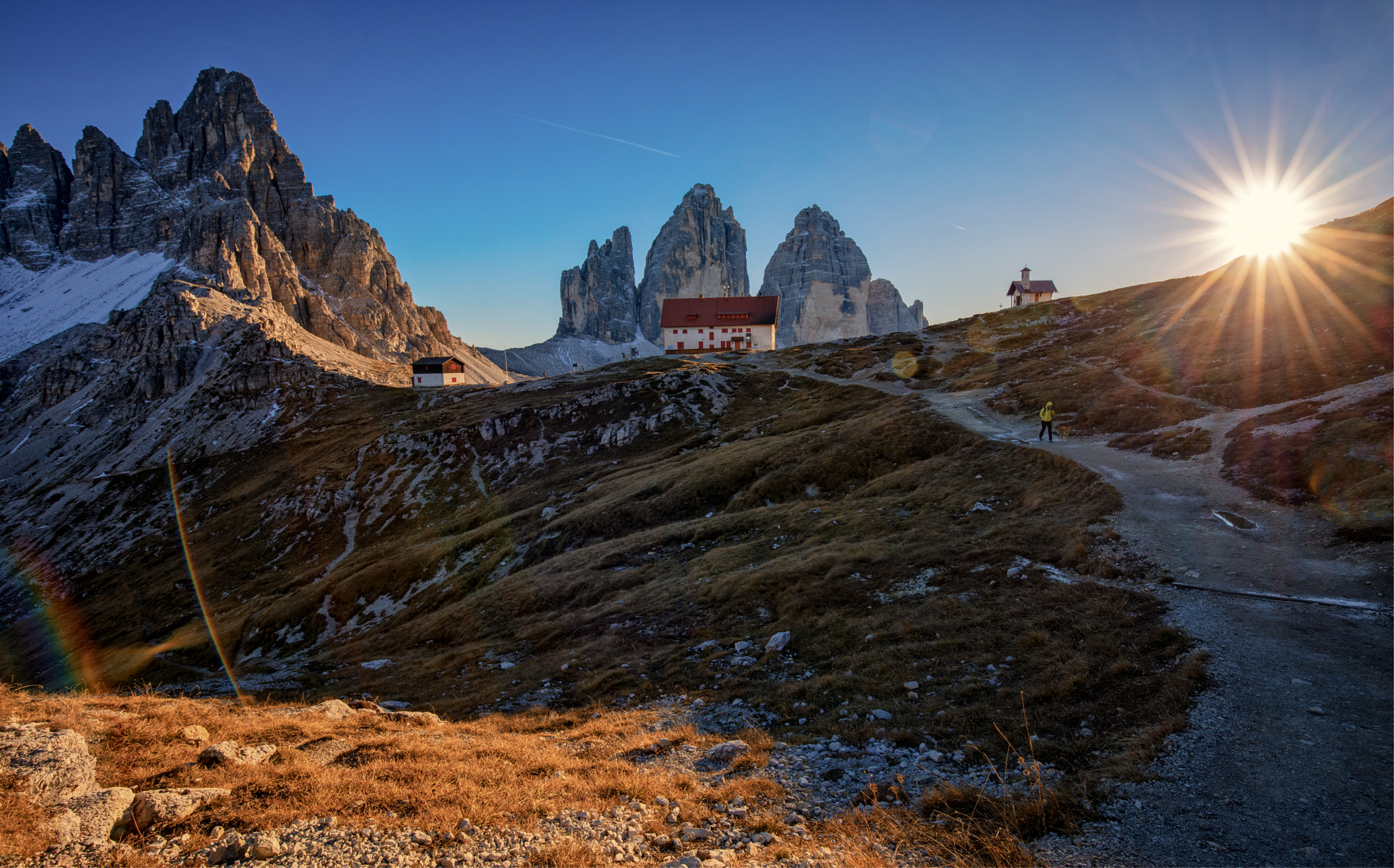 Canon EF 16-35mm F4L IS USM sample photo. Tre cime di lavaredo sunset photography