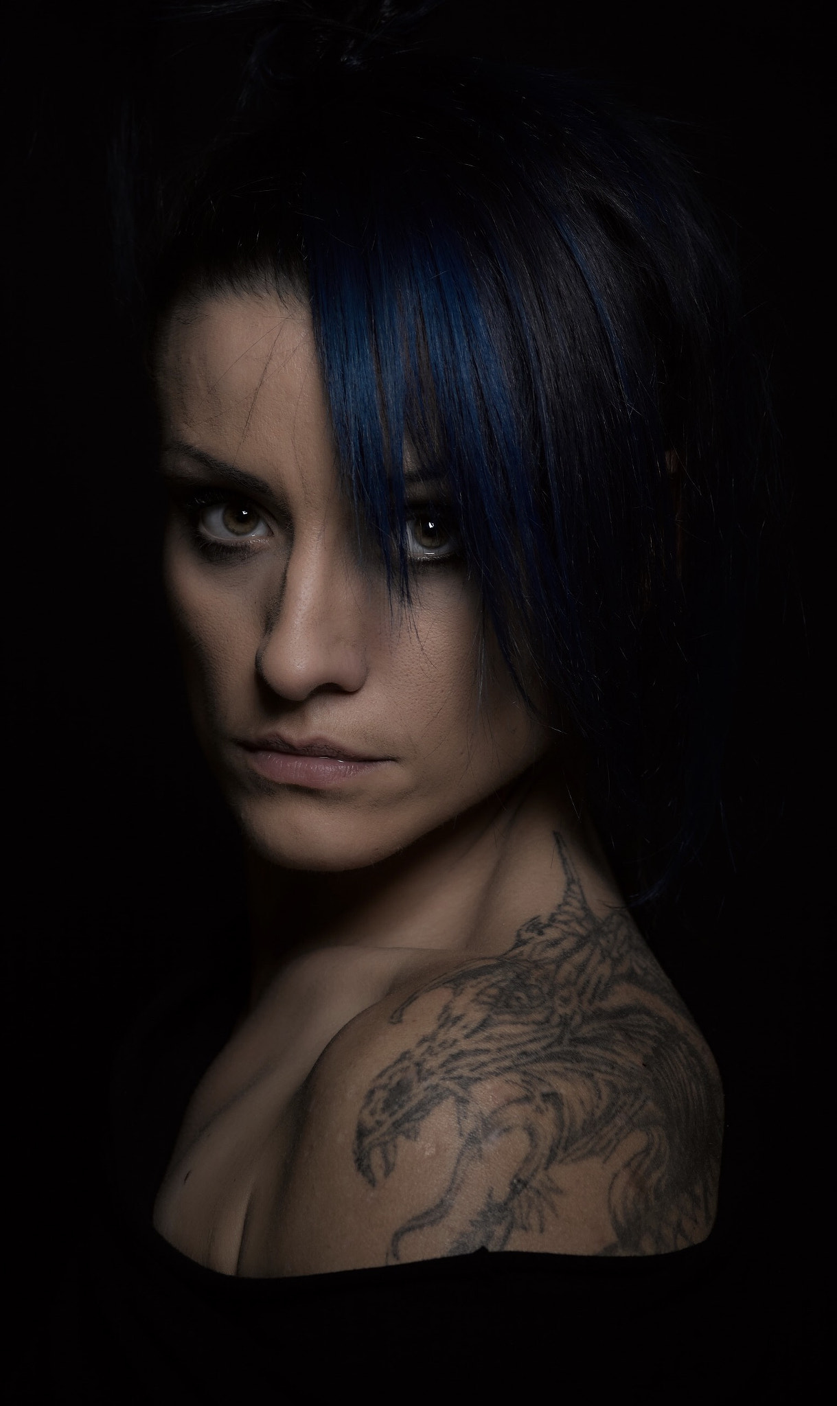 Leaf Credo 50 sample photo. Dragon tattoo girl photography
