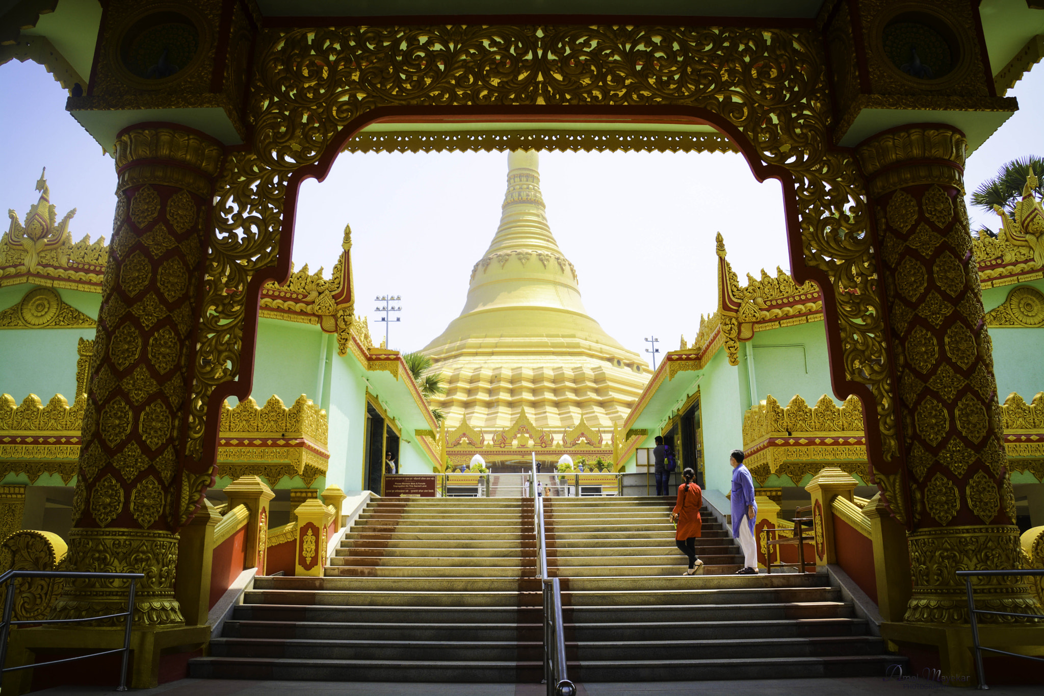 Nikon D7100 + Sigma 28-300mm F3.5-6.3 DG Macro sample photo. Global vipassana pagoda photography