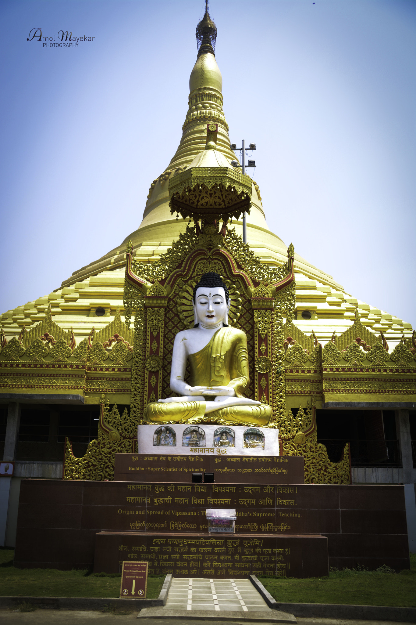 Sigma 28-300mm F3.5-6.3 DG Macro sample photo. Global vipassana pagoda buddha photography