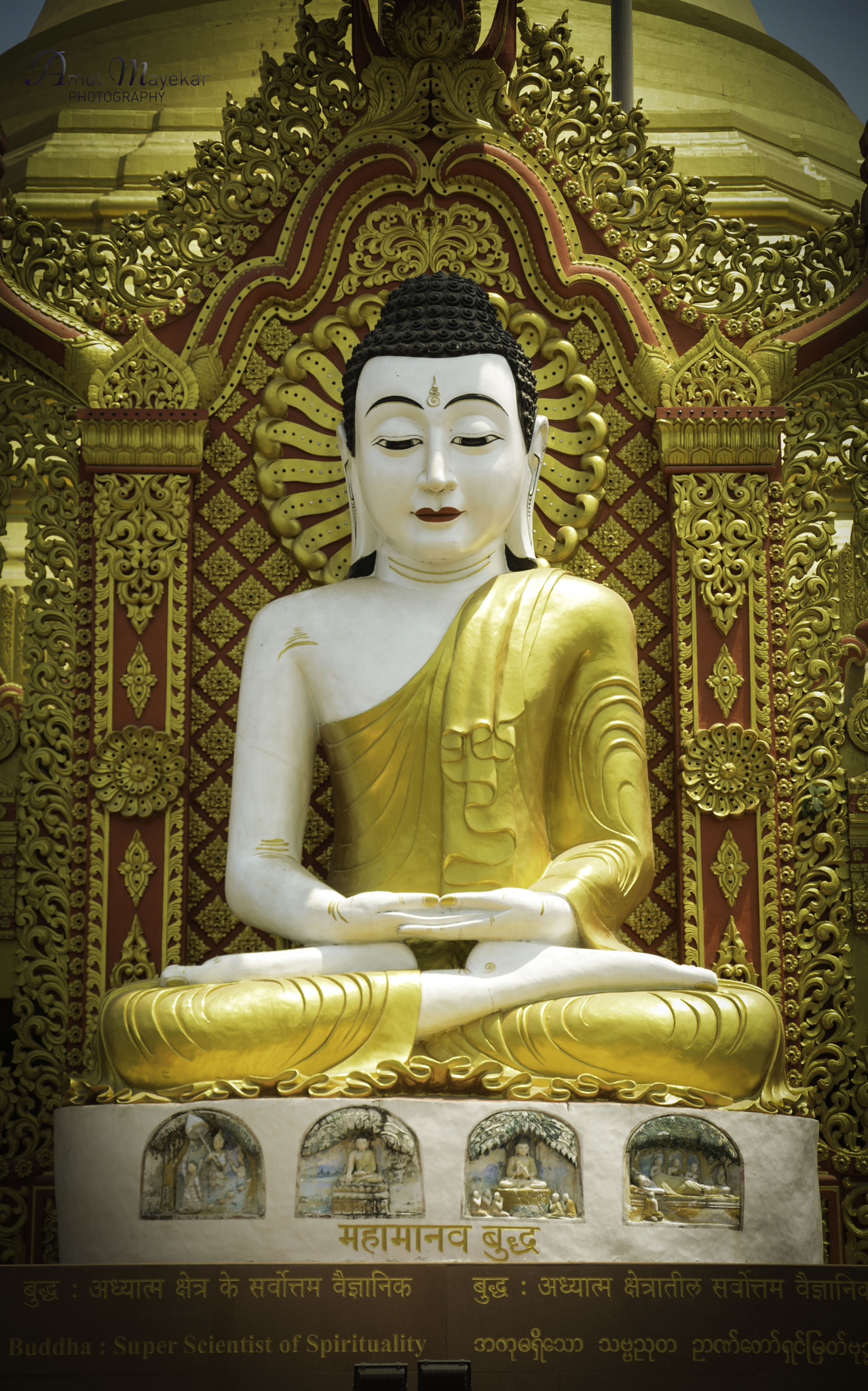 Sigma 28-300mm F3.5-6.3 DG Macro sample photo. Global vipassana pagoda buddha photography