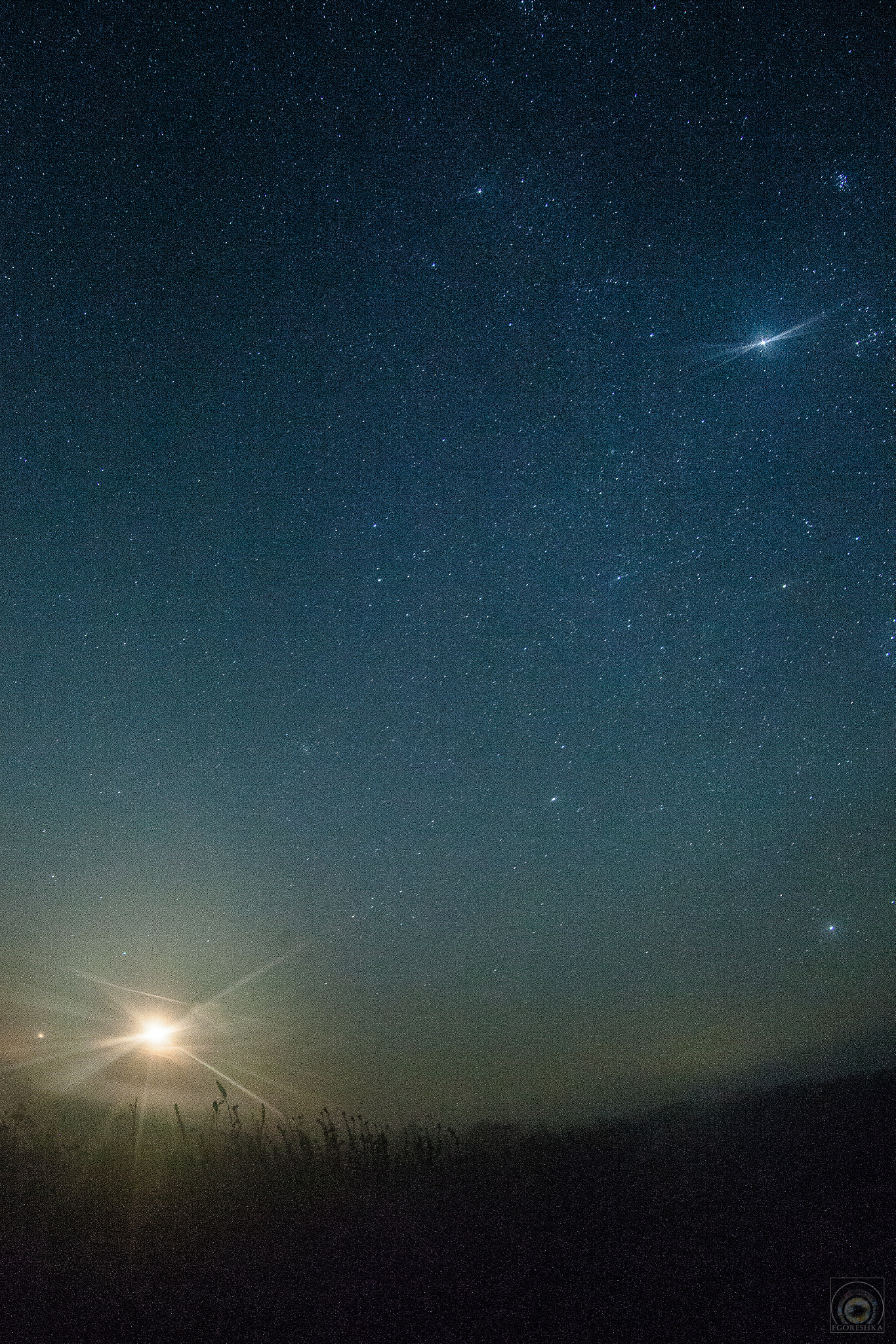 Canon EF 35-80mm f/4-5.6 sample photo. Moon in the fog / /Луна в тумане photography