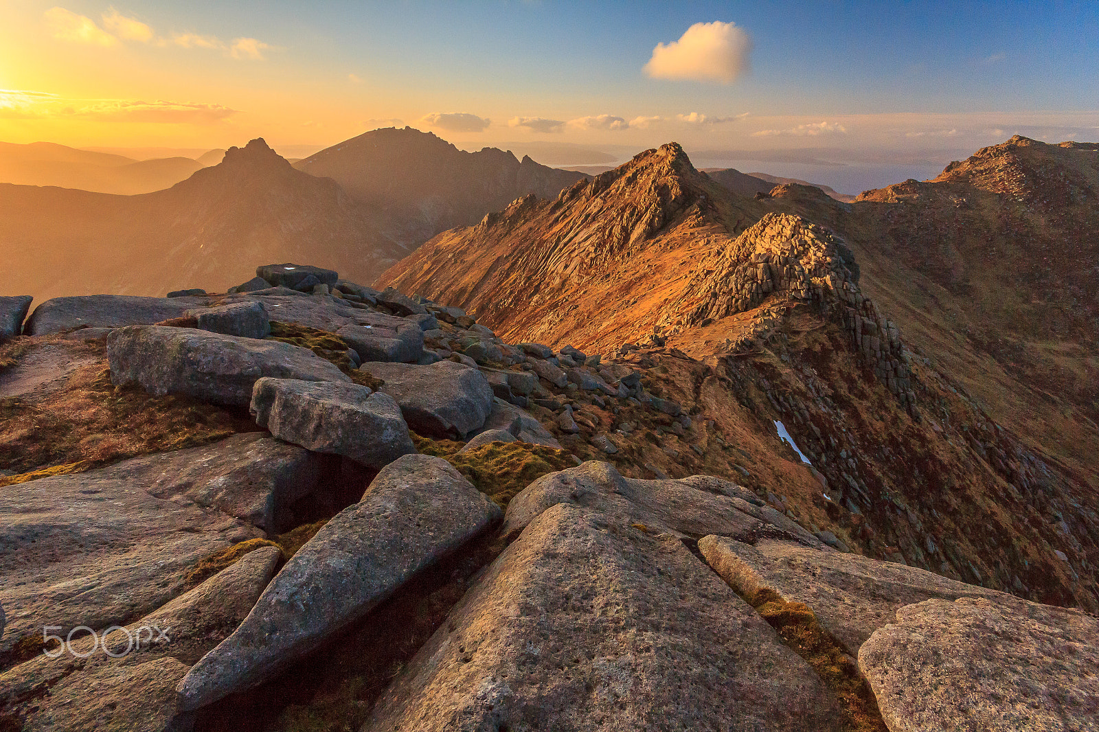 Canon EOS 60D + Sigma 10-20mm F4-5.6 EX DC HSM sample photo. Goat fell sunset photography