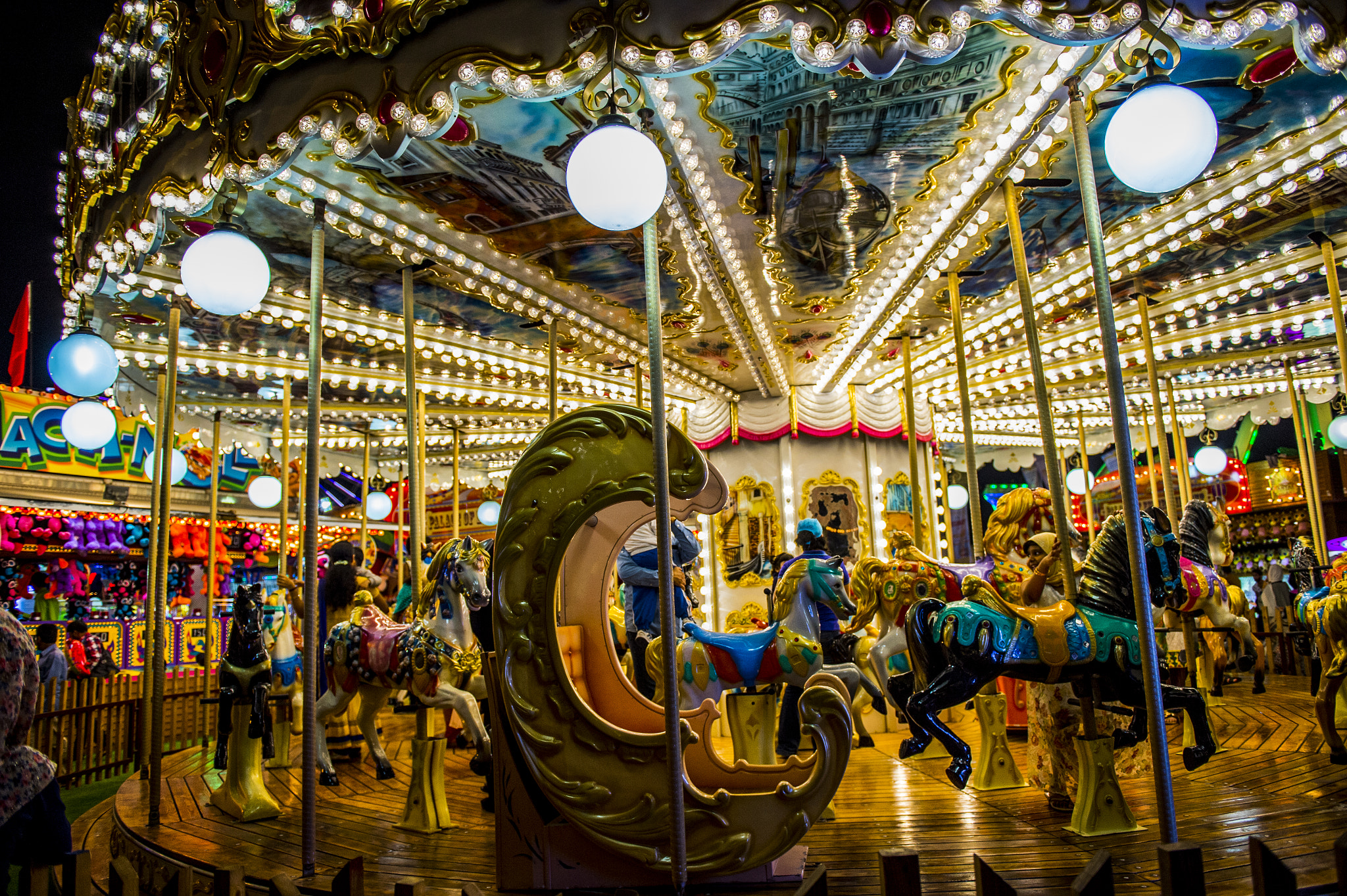 Nikon AF-S Nikkor 24-70mm F2.8G ED sample photo. Carousel photography
