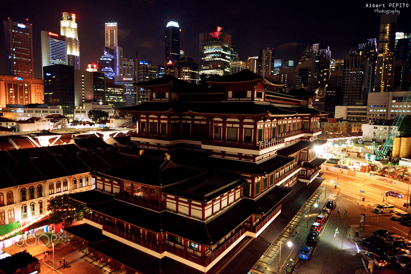 Nikon D800E + Nikon AF-S Nikkor 14-24mm F2.8G ED sample photo. Buddha tooth relic temple, chinatown photography