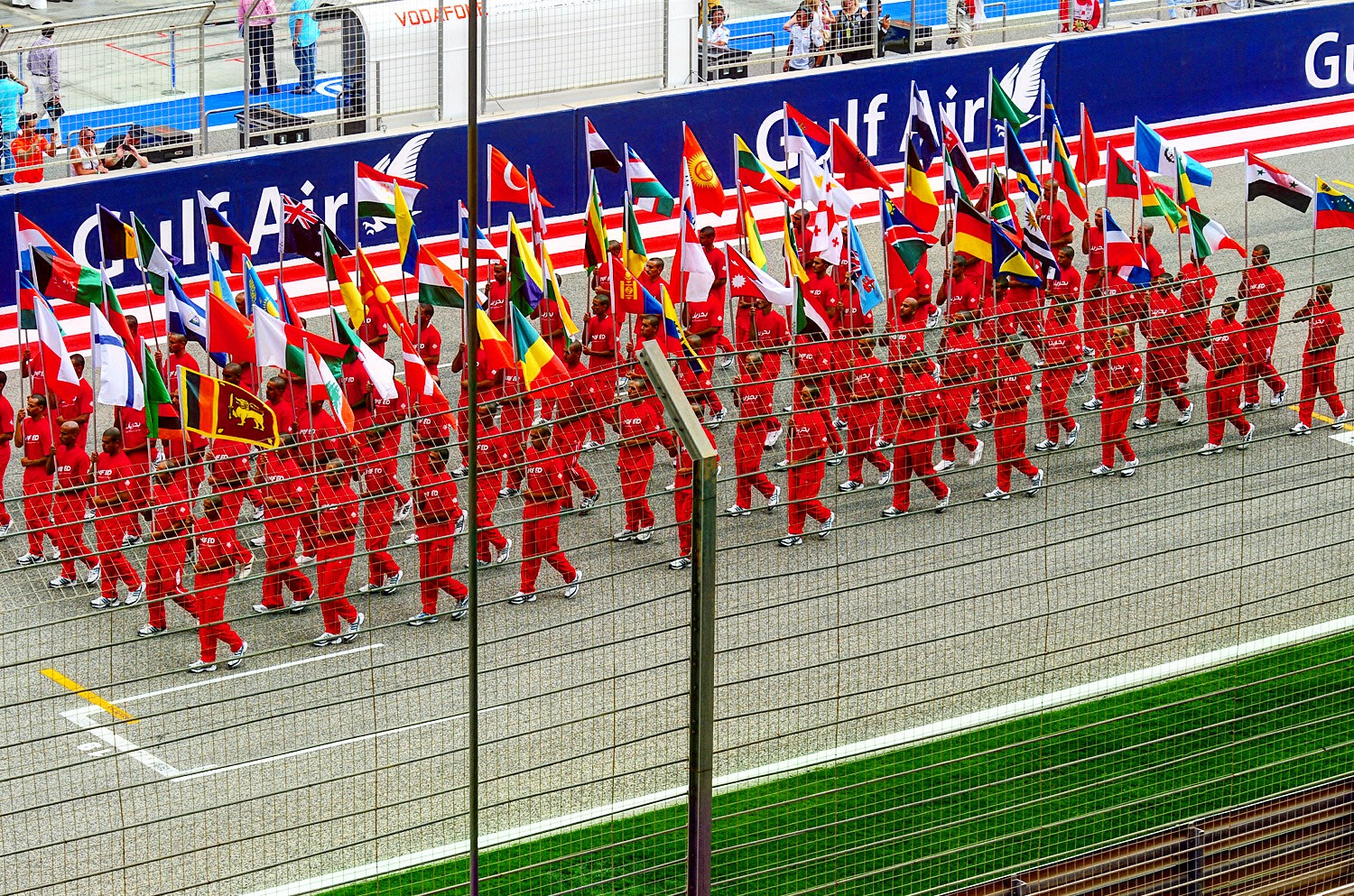 Nikon D300S sample photo. Flashback, bahrain f1 opening parade photography