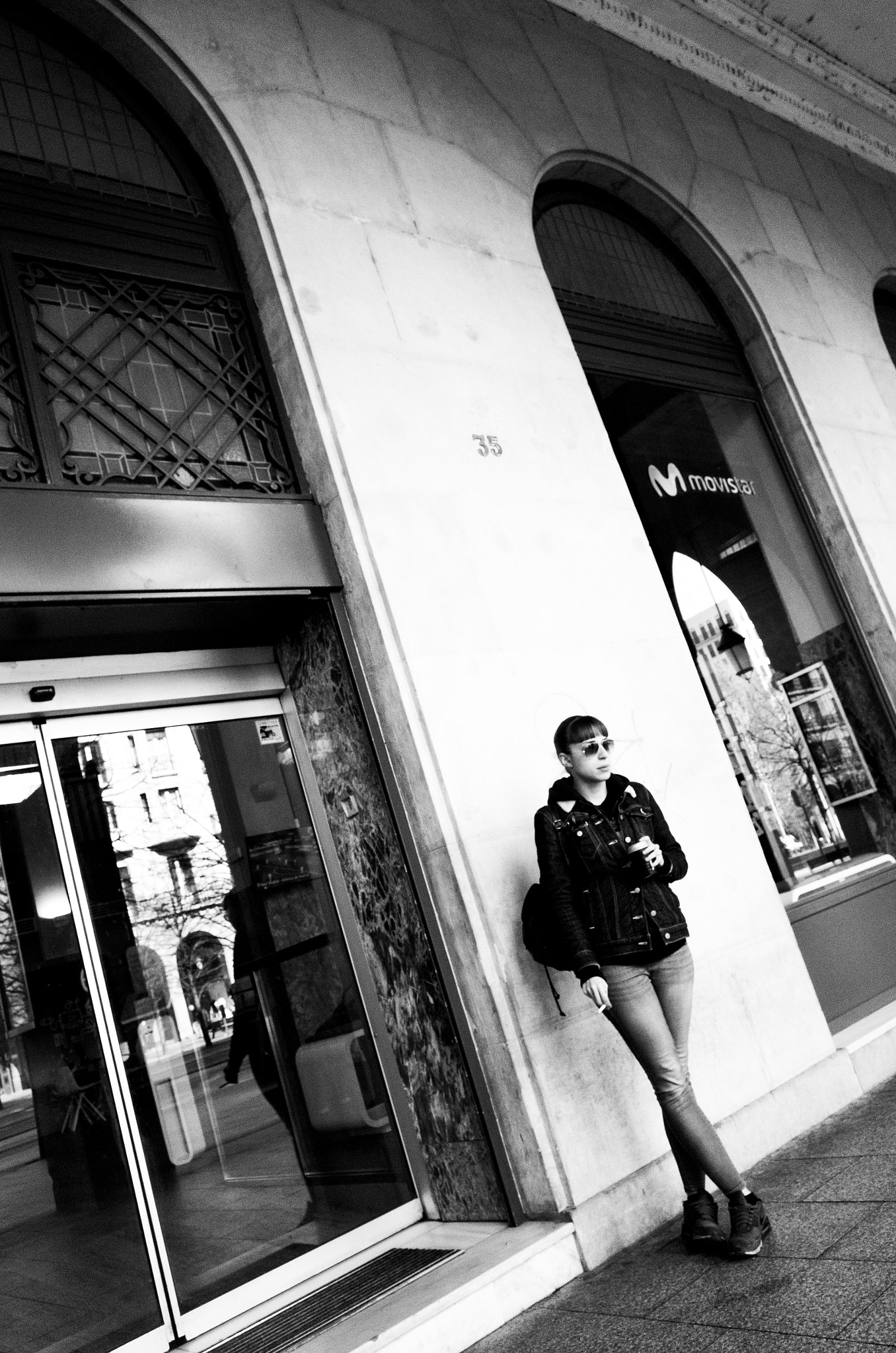 Ricoh GR II + GR Lens sample photo. Smoking woman #1 photography