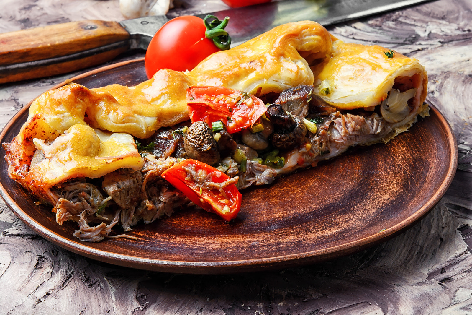 Nikon AF-S Micro-Nikkor 60mm F2.8G ED sample photo. Rustic meat pie photography