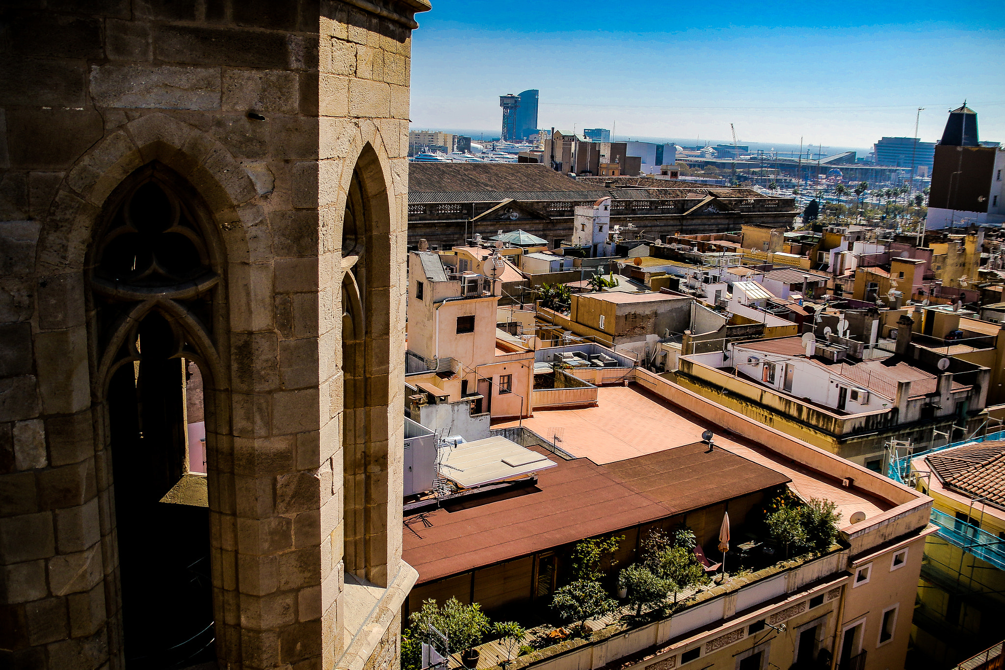 Canon EF 75-300mm F4.0-5.6 IS USM sample photo. Barcelona des de l'aire photography