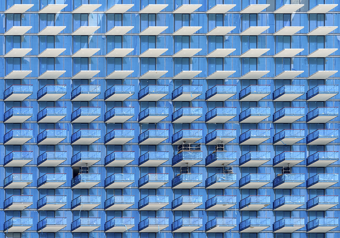 Nikon AF-S Nikkor 70-200mm F4G ED VR sample photo. Building balconies photography