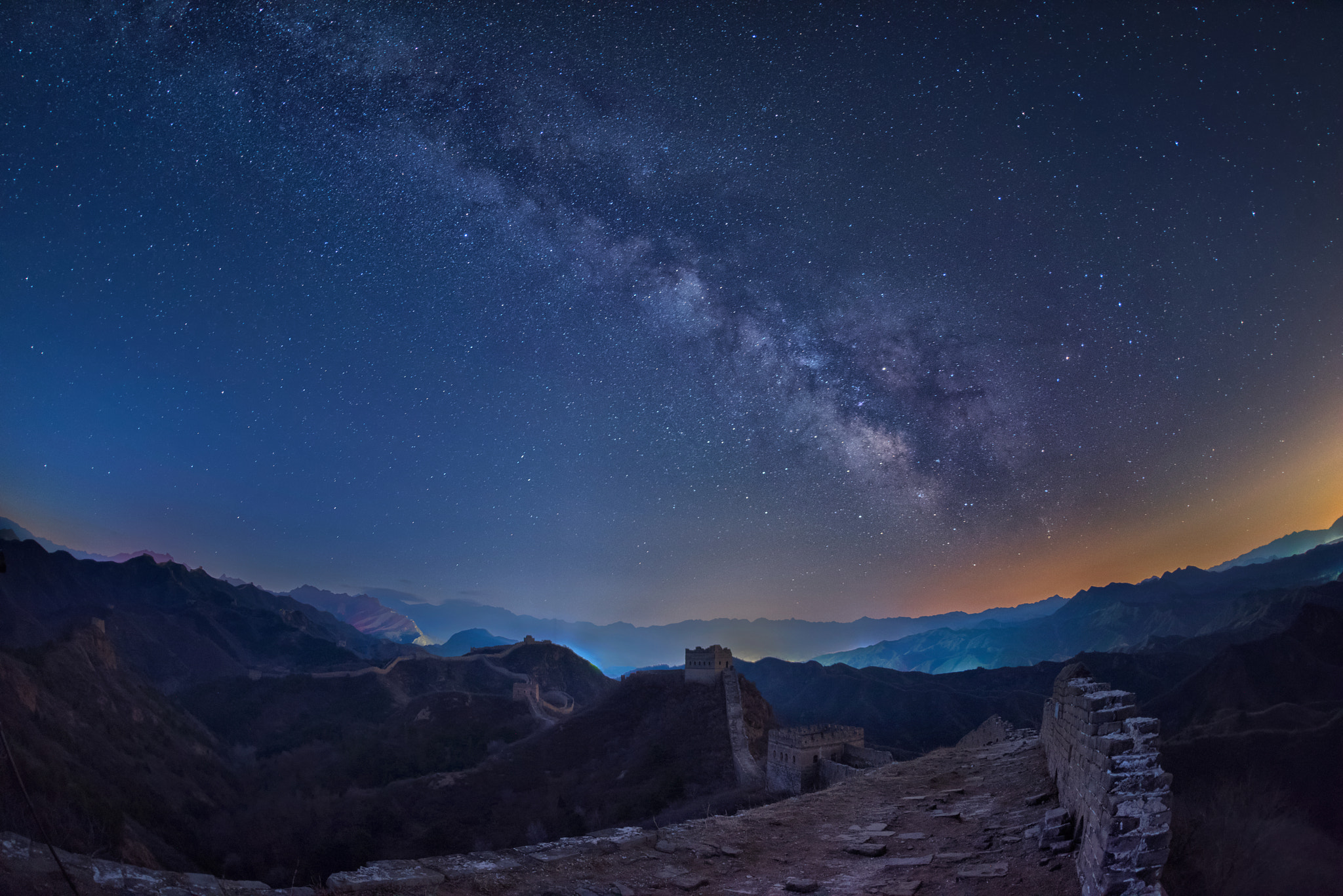 Nikon D810 + Sigma 15mm F2.8 EX DG Diagonal Fisheye sample photo. The galaxy with greatwall photography