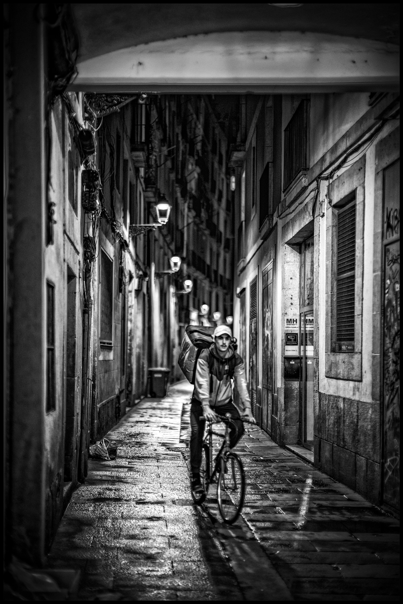 Leica Noctilux-M 50mm F0.95 ASPH sample photo. Delivery boy of empty streets.... photography