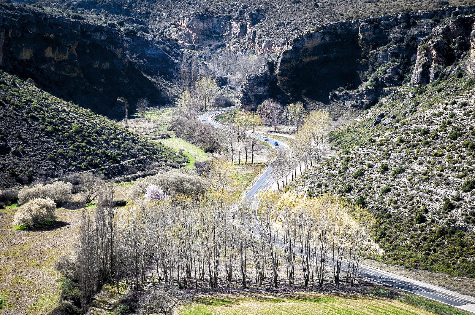 Nikon D300 sample photo. Highway through the valley. aerial view. photography