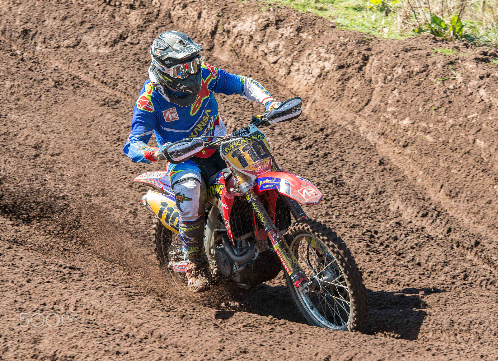 Nikon AF-S Nikkor 70-200mm F2.8G ED VR II sample photo. Dirt bike photography