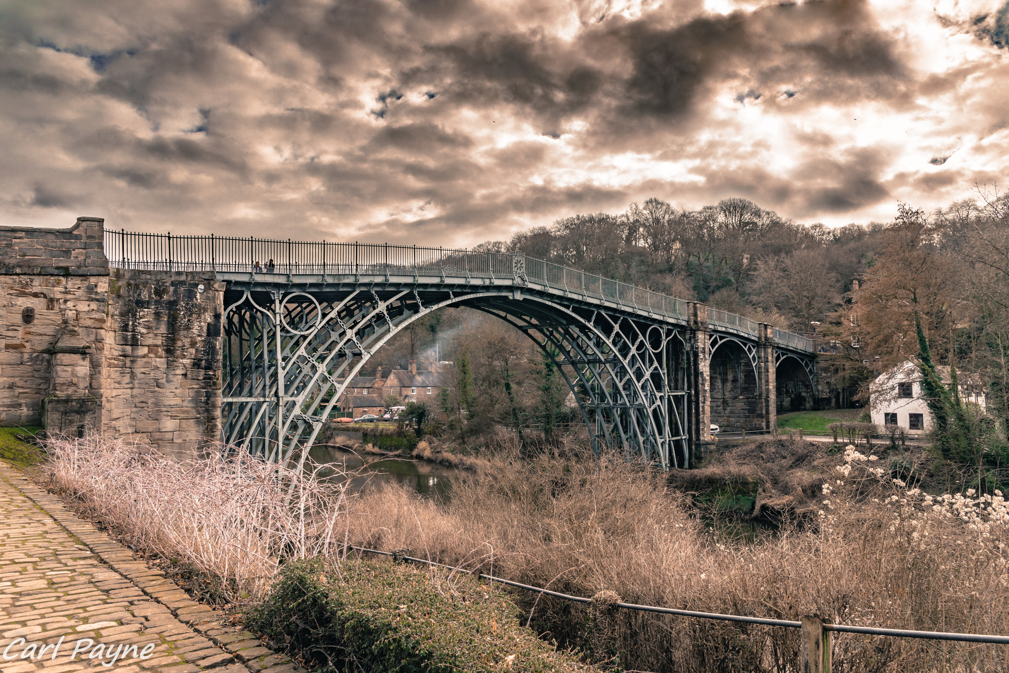 Canon EF 400mm f/2.8L sample photo. The iron bridge at ironbridge village photography