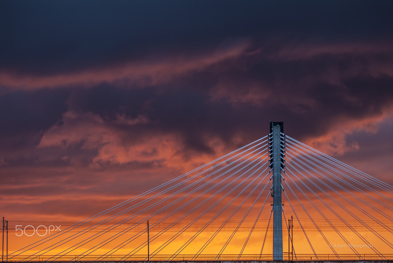 Nikon D200 sample photo. Burning bridge photography