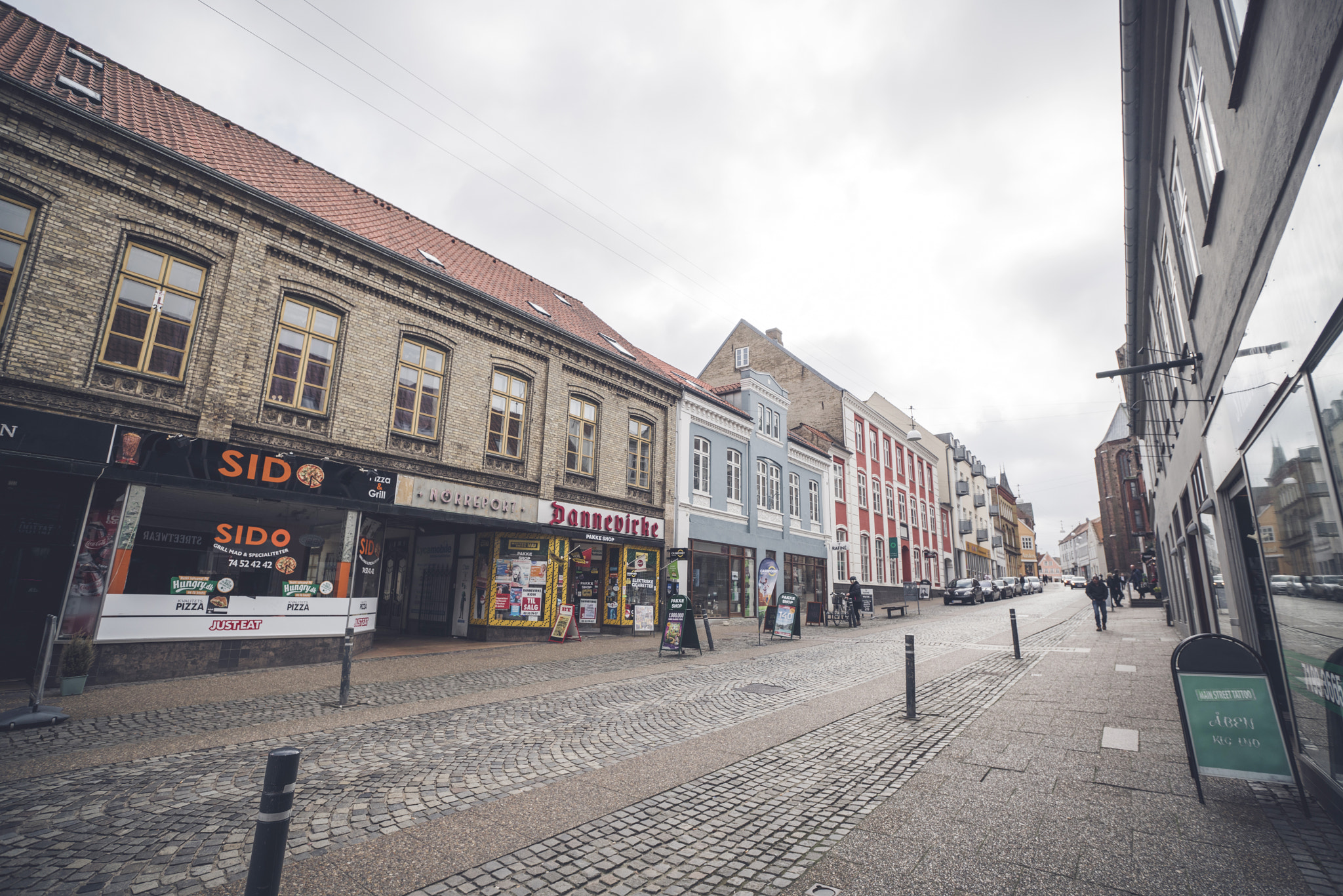 Sony a99 II sample photo. Downtown square in haderslev city in denmark photography