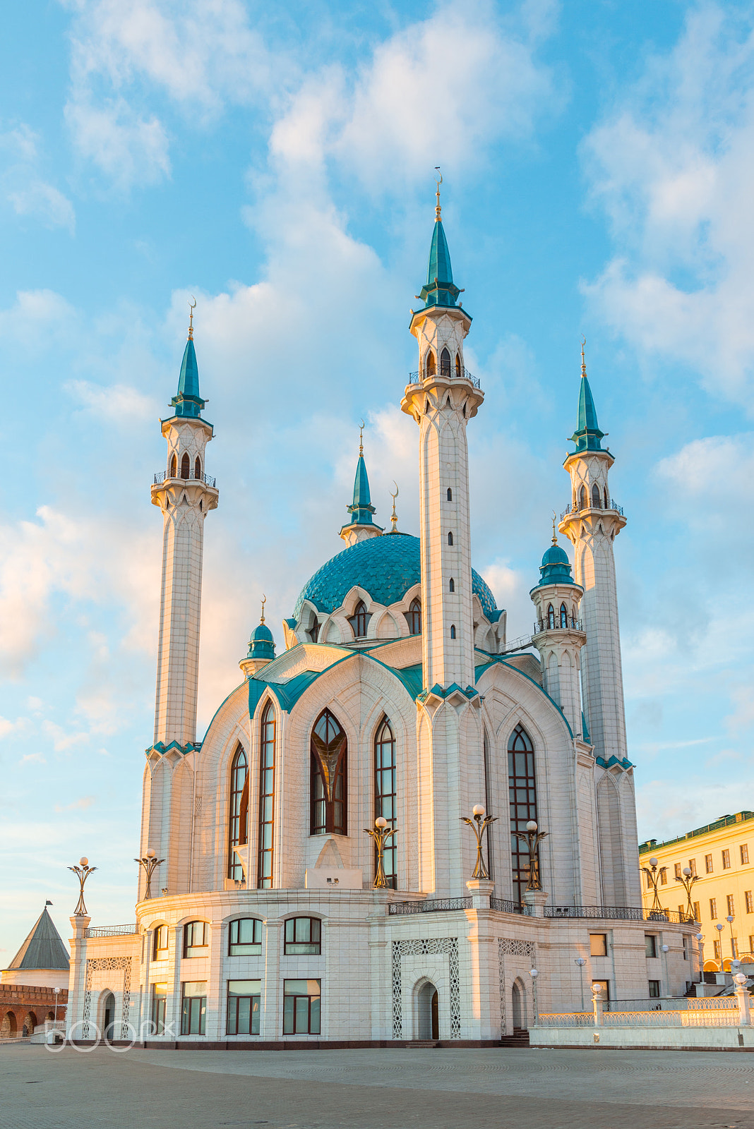 Nikon AF-S Nikkor 24-120mm F4G ED VR sample photo. Kul-sharif mosque in kazan kremlin at sunset in tatarstan, russia photography