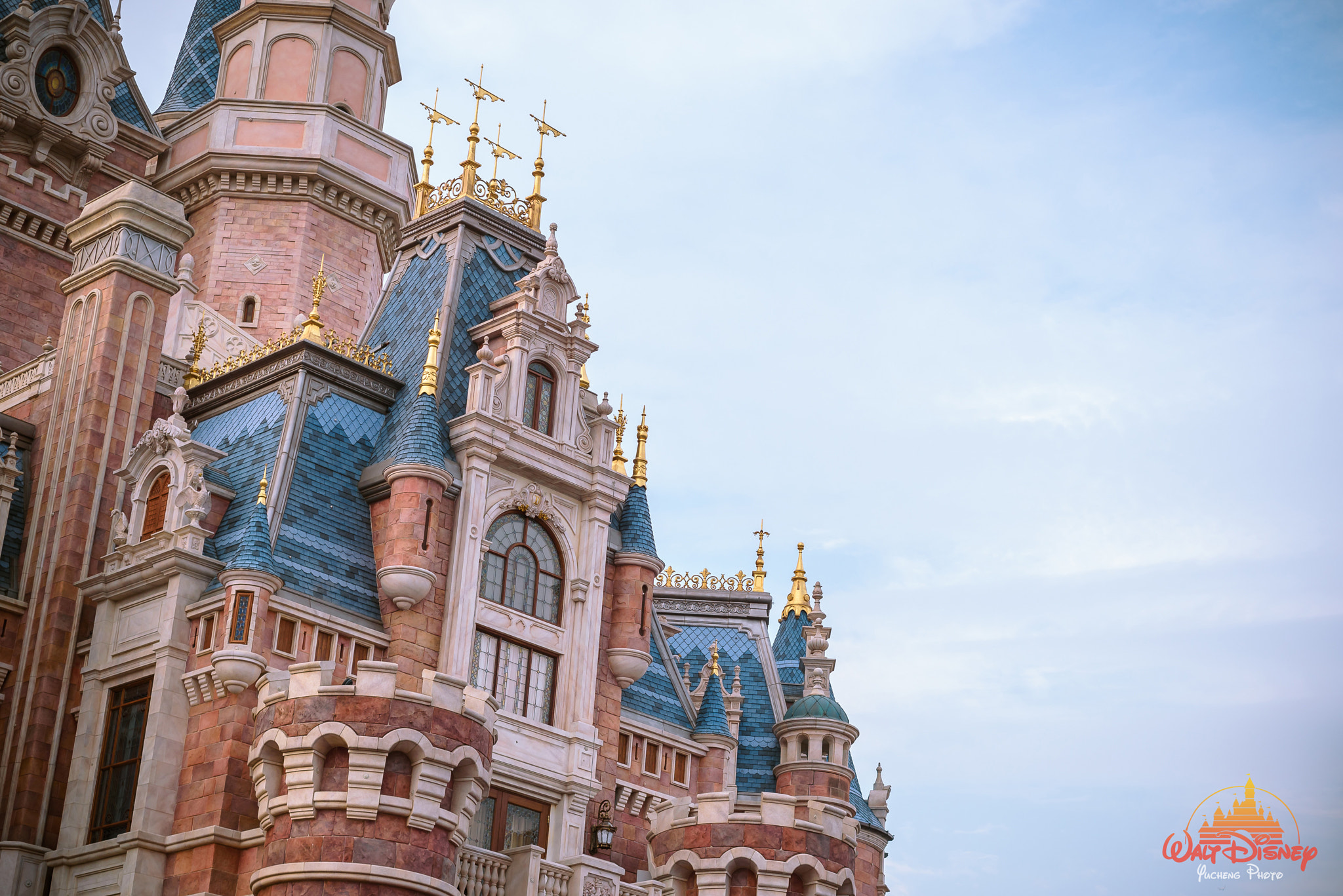 Nikon D750 + Nikon AF Nikkor 50mm F1.8D sample photo. Shanghai disneyland castle photography