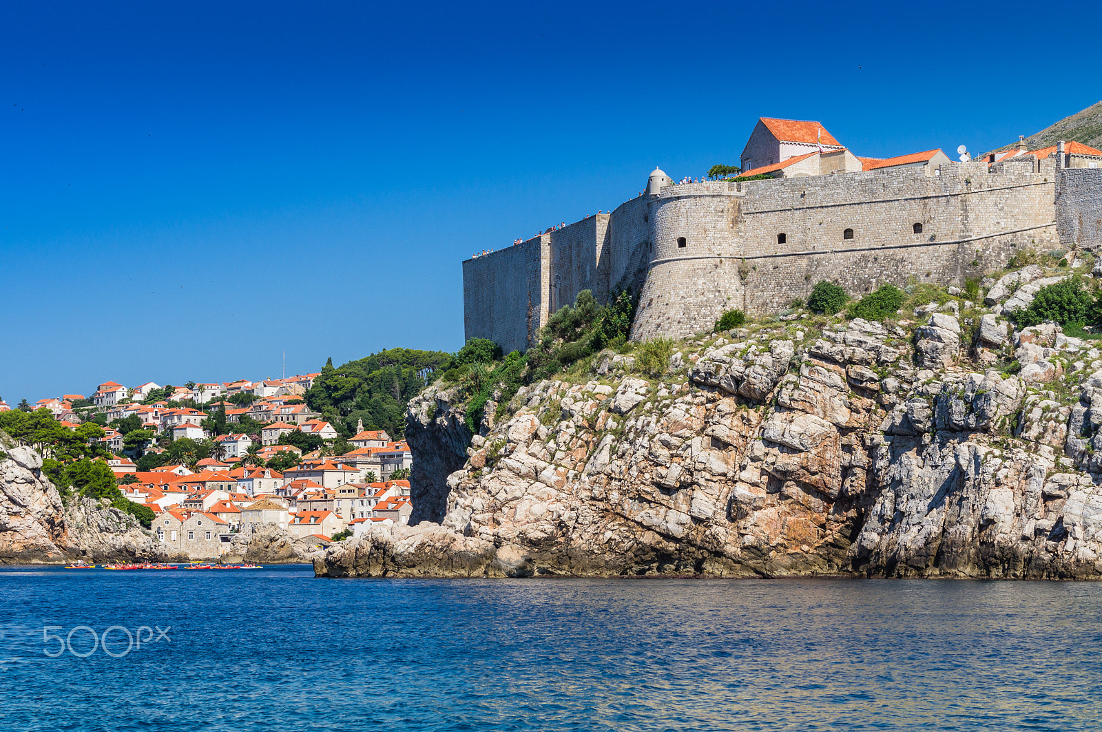 Sony SLT-A35 sample photo. Dubrovnik walls photography
