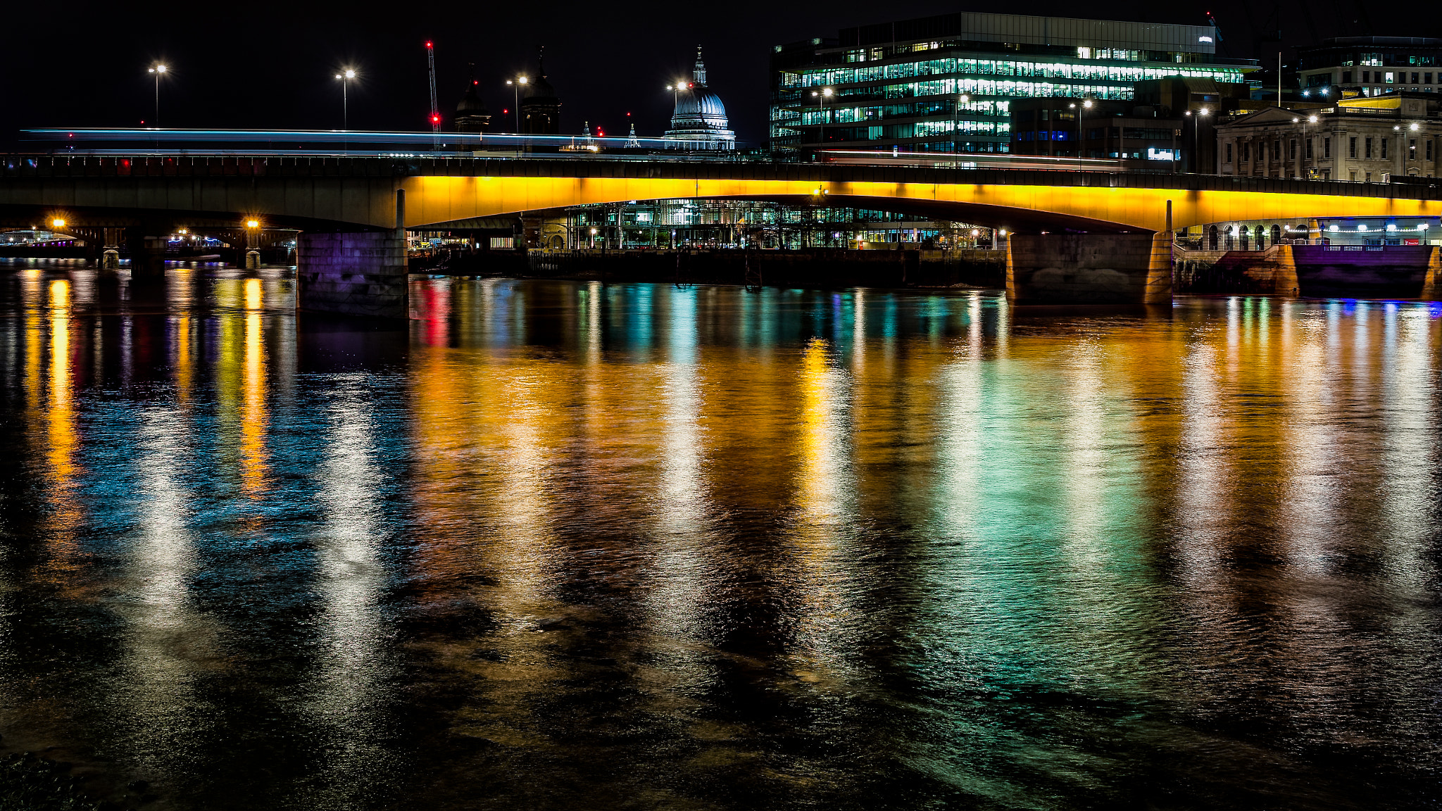 Panasonic Lumix DMC-GX8 sample photo. Bridge over coloured water 1/2 photography