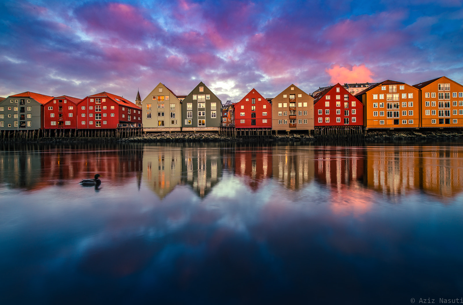 Sony a7R II sample photo. Absolutely beautiful sunset in trondheim  photography